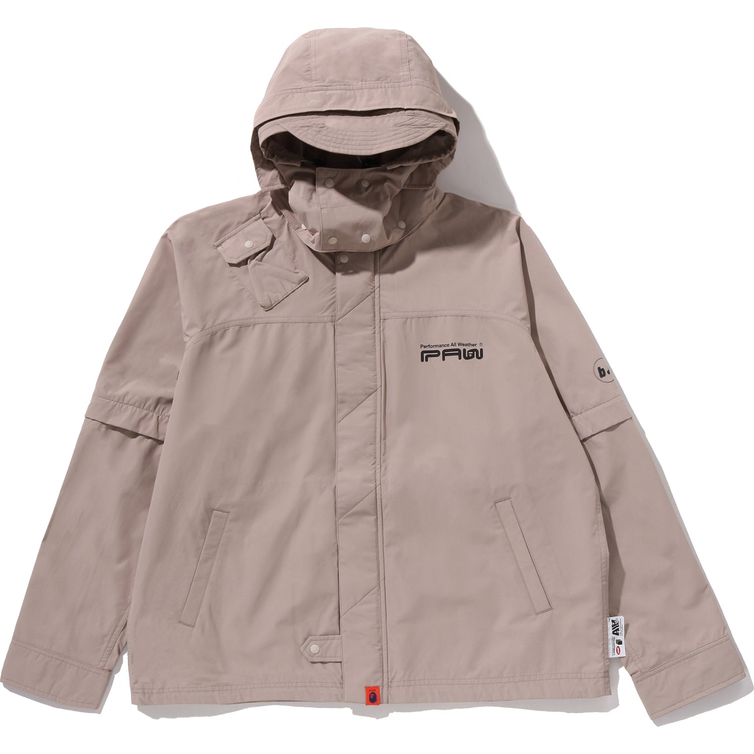 BAPE BY KAZUKI KURAISHI DETACHABLE HOODED 3-LAYER RAIN JACKET MENS – Image 1