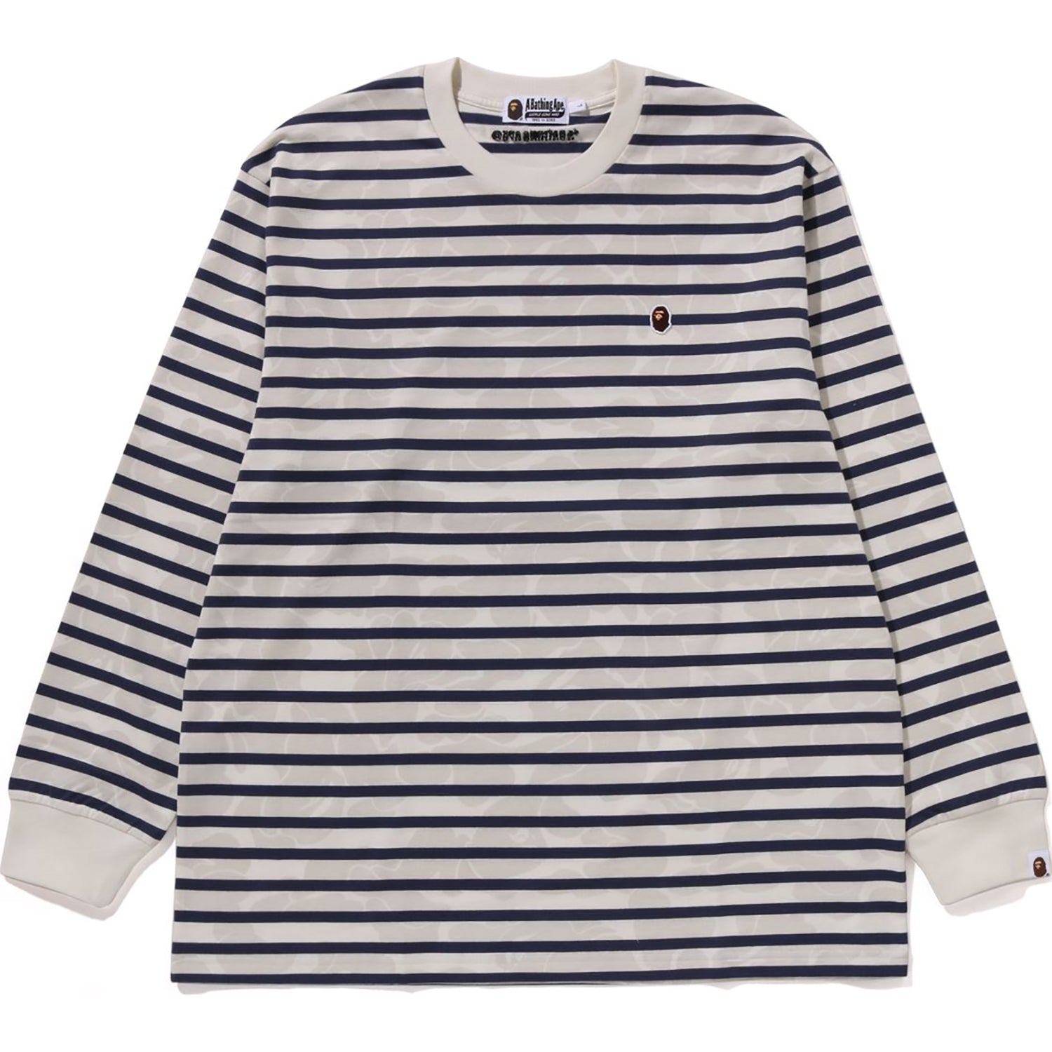 SOLID CAMO ONE POINT RELAXED FIT STRIPE LS TEE MENS – Image 1