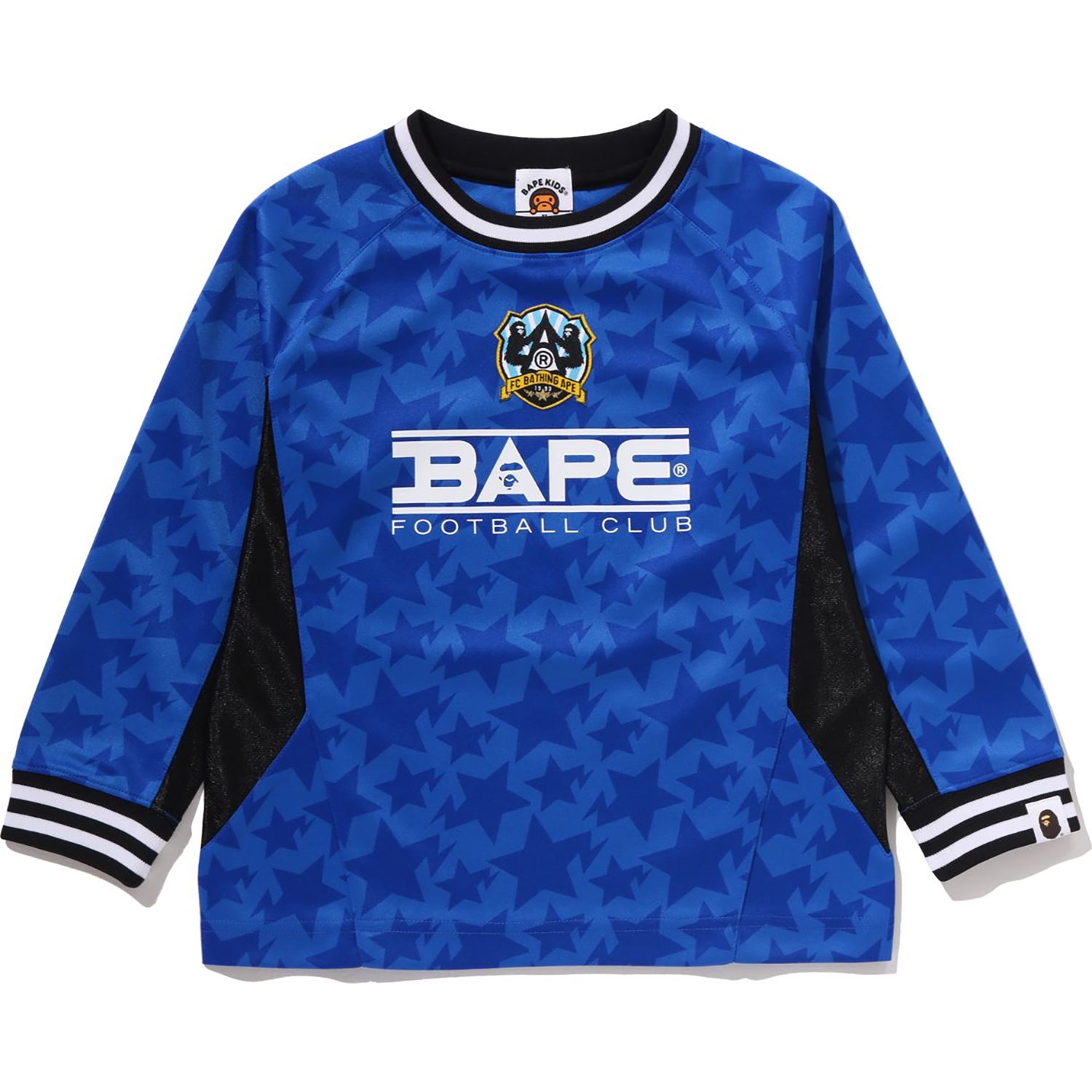 STA ALLOVER EMBROIDERY PATCH LS TEE KIDS – Image 1