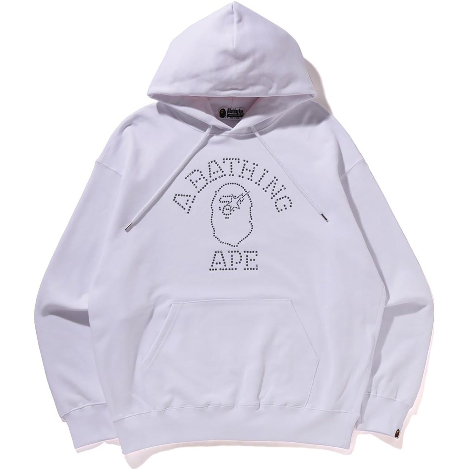 RHINESTONE COLLEGE PULLOVER HOODIE MENS – Image 1