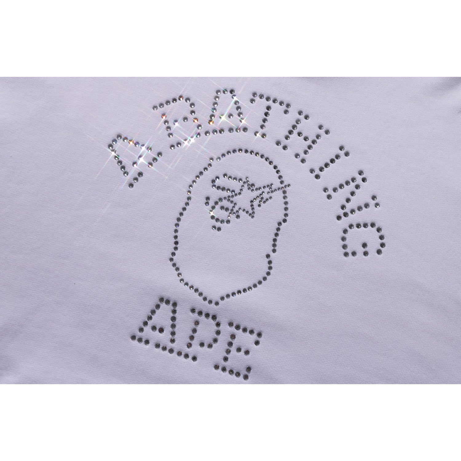 RHINESTONE COLLEGE PULLOVER HOODIE MENS – Image 2