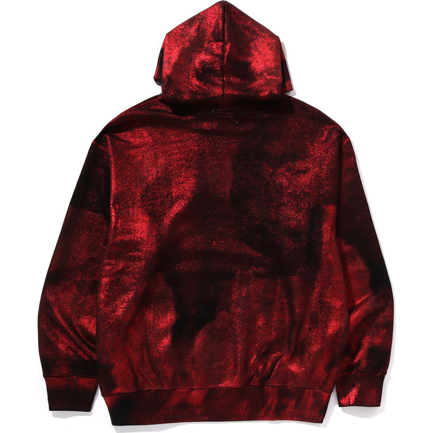 COATED EMBOSS LOGO RELAXED FIT PULLOVER HOODIE MENS – Image 2