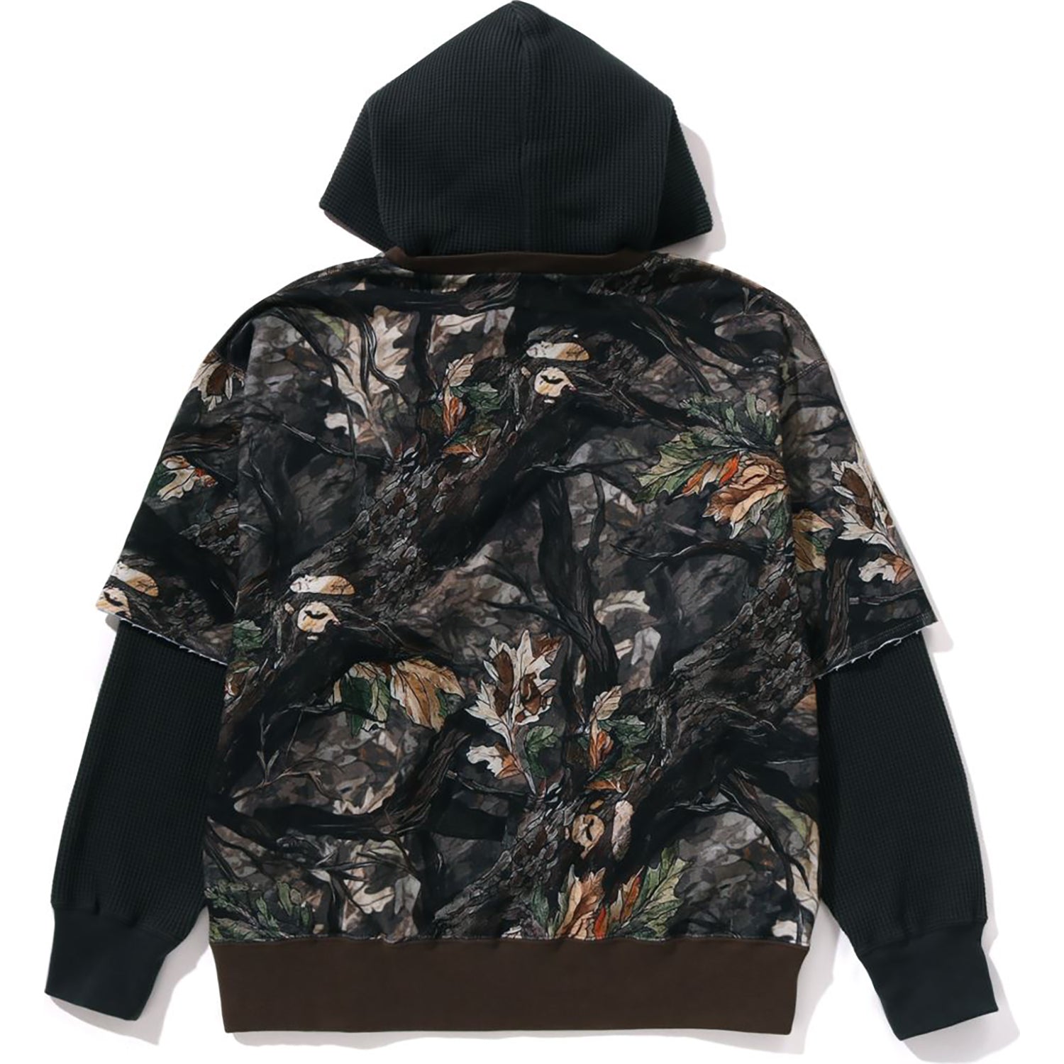 TREE EDGE CAMO LAYERED PULLOVER HOODIE MENS – Image 2