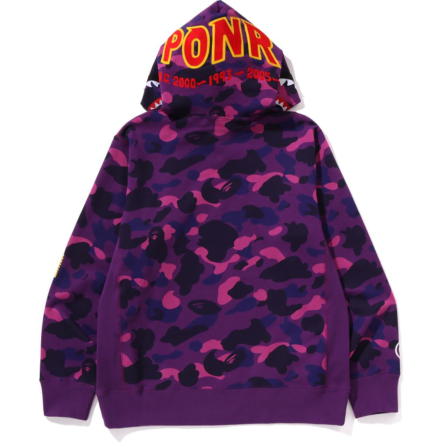 COLOR CAMO 2ND SHARK PULLOVER HOODIE MENS – Image 3