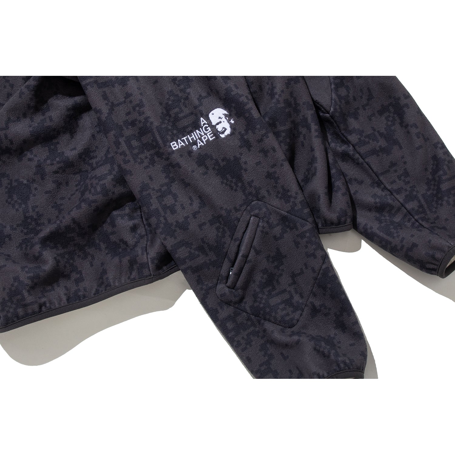 BAPE BY KAZUKI KURAISHI PIXELATE CAMO SHARK RELAXED FIT HOODIE MENS – Image 4