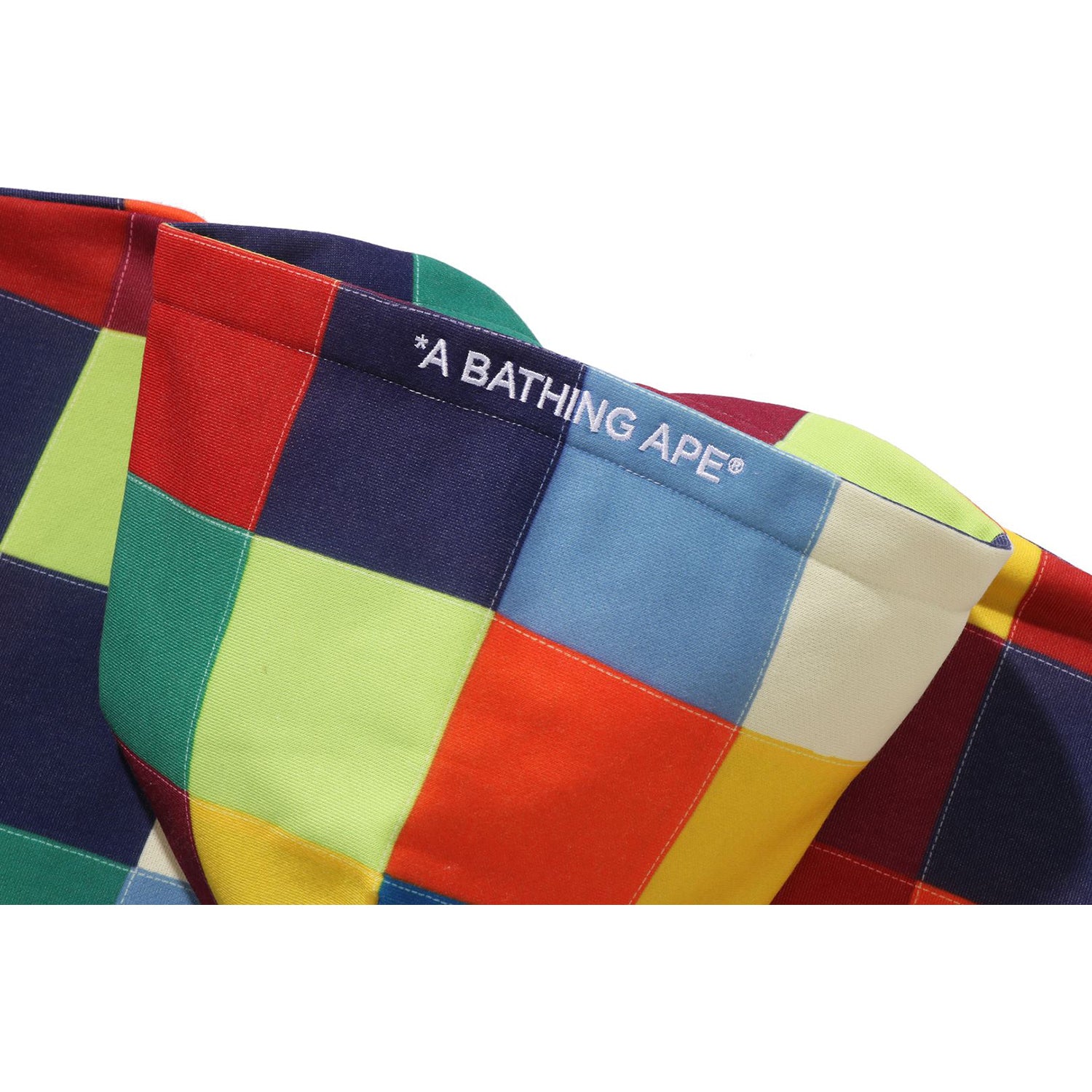MULTI COLOR PATCHWORK PULLOVER HOODIE MENS – Image 4