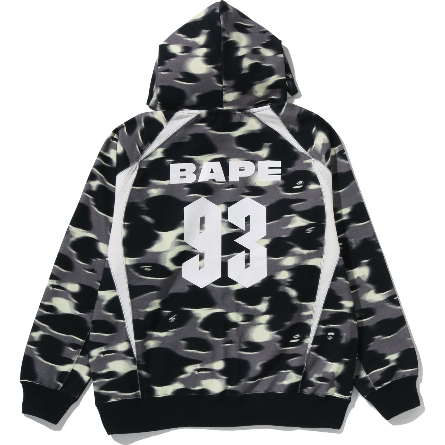 SCREEN CAMO FOOTBALL LOGO RELAXED FIT PULLOVER HOODIE MENS – Image 2