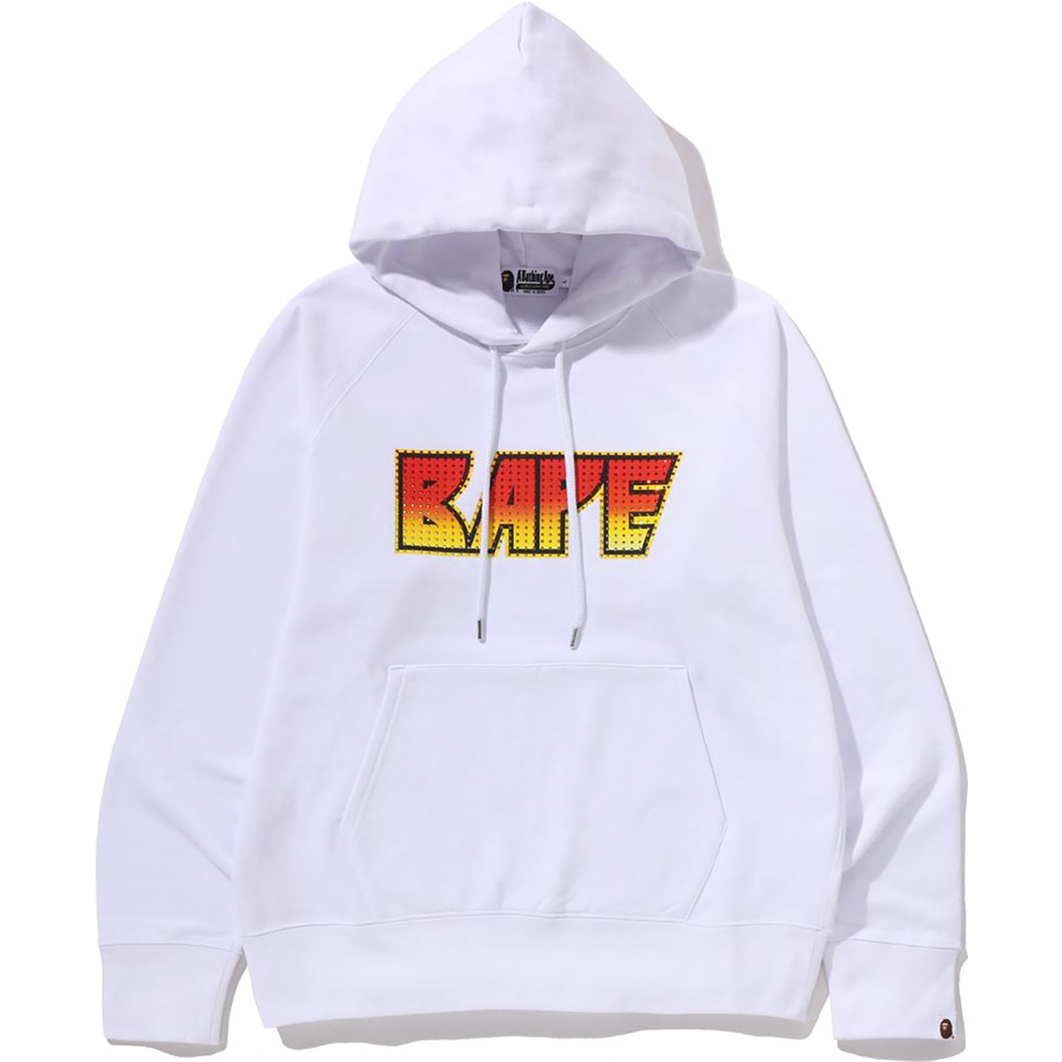 RHINESTONE LOGO REGULAR FIT PULLOVER HOODIE MENS – Image 1