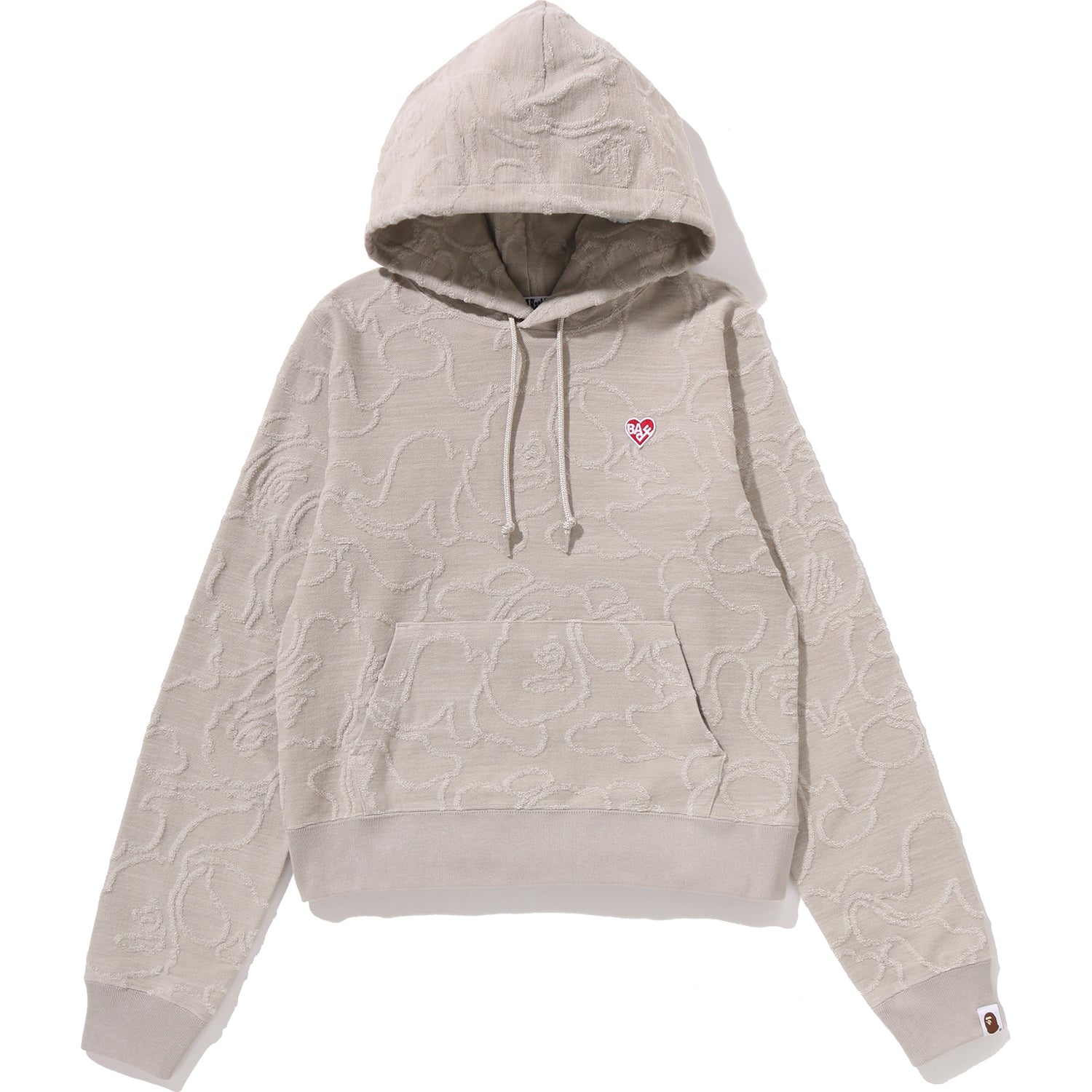 NEON CAMO JACQUARD PULLOVER HOODIE LADIES – Image 1