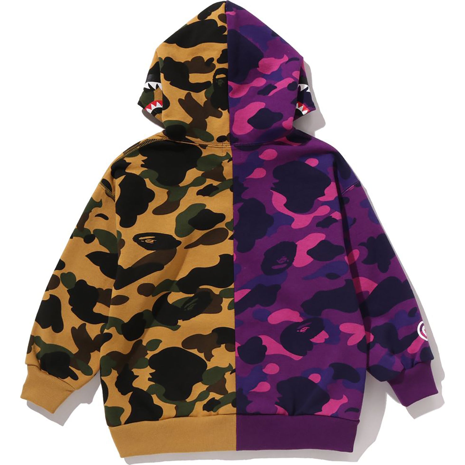 SPLIT CAMO SHARK RELAXED FIT PULLOVER HOODIE KIDS – Image 4