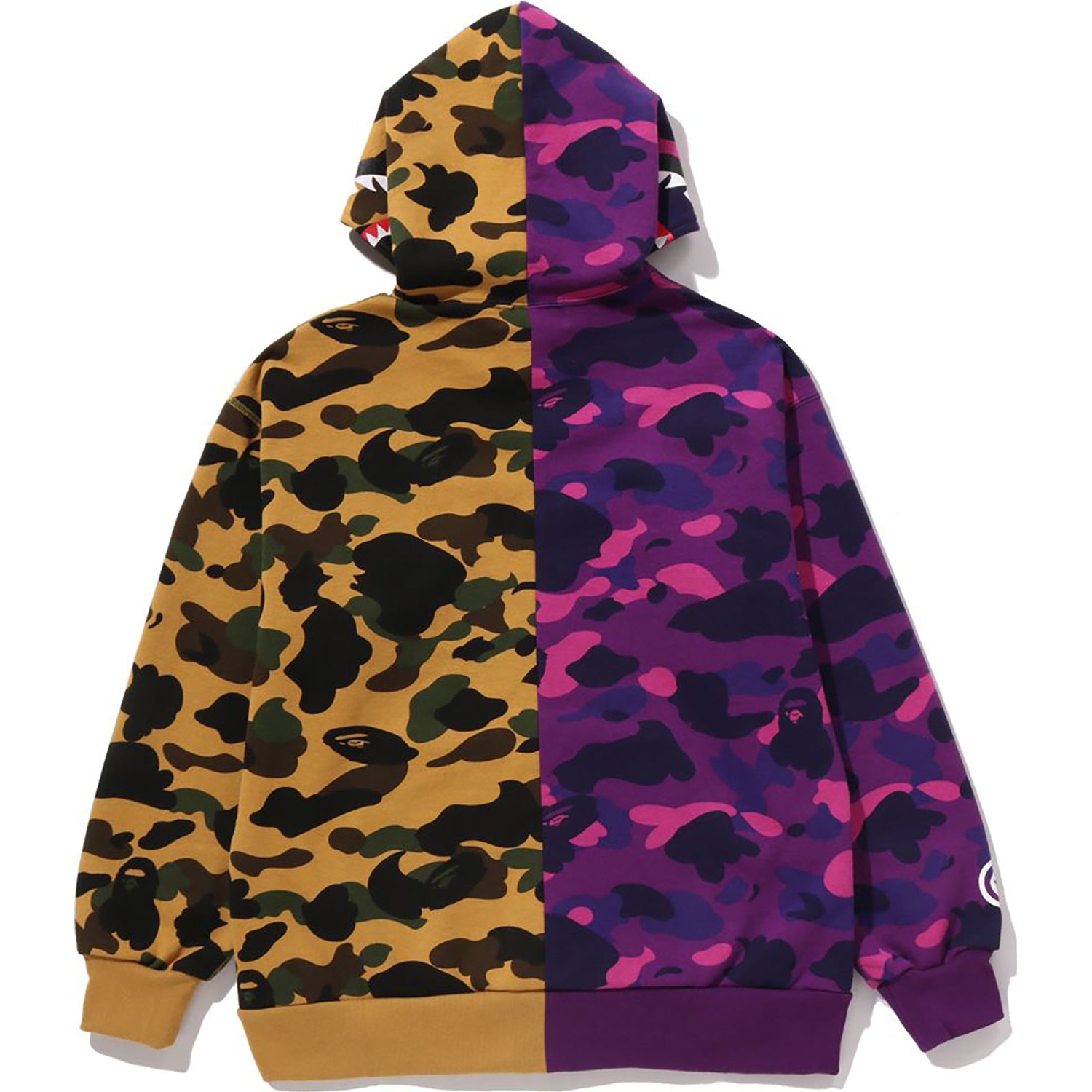 SPLIT CAMO SHARK RELAXED FIT PULLOVER HOODIE JR KIDS – Image 4