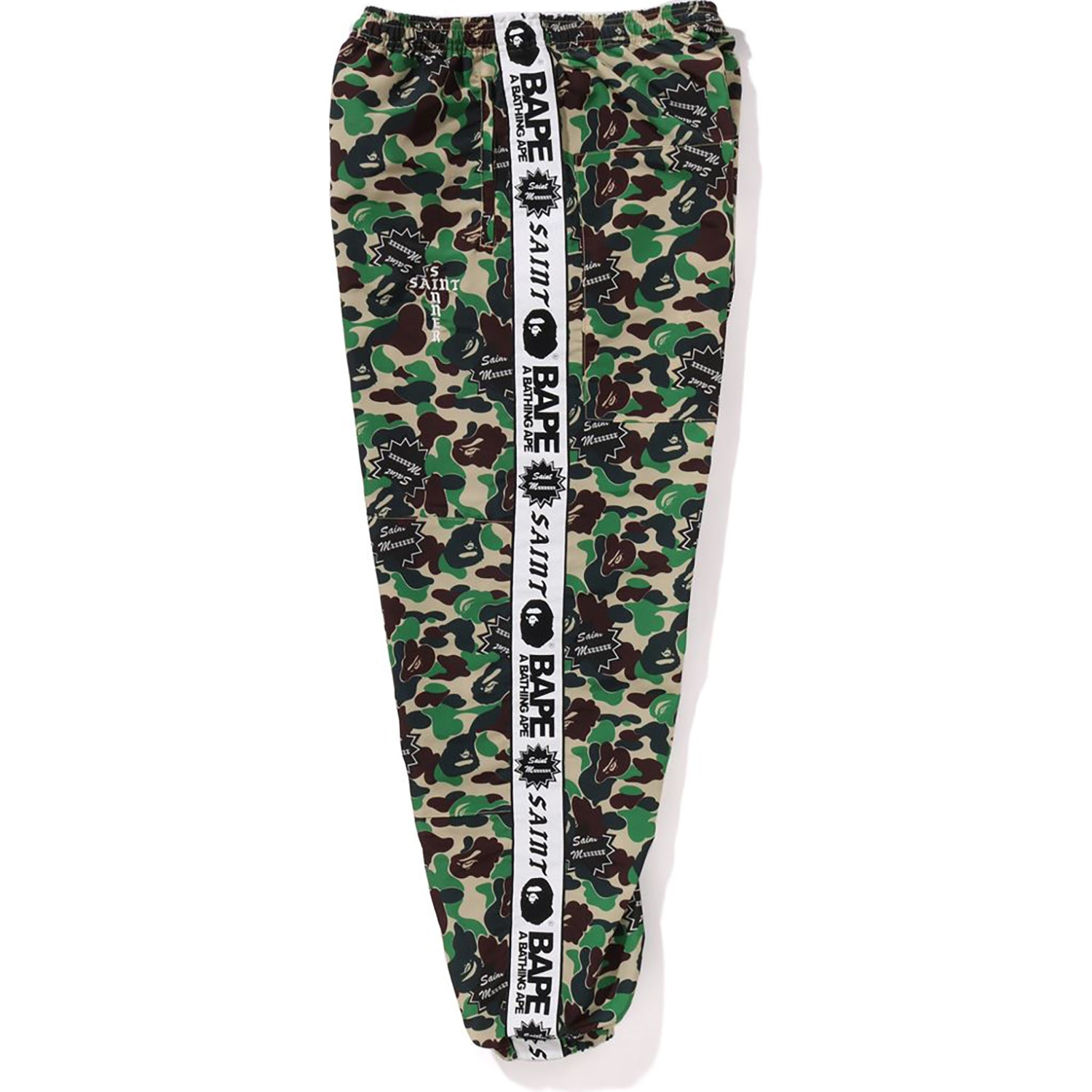 BAPE X SAINT MXXXXXX ABC CAMO TRACK PANTS MENS – Image 3