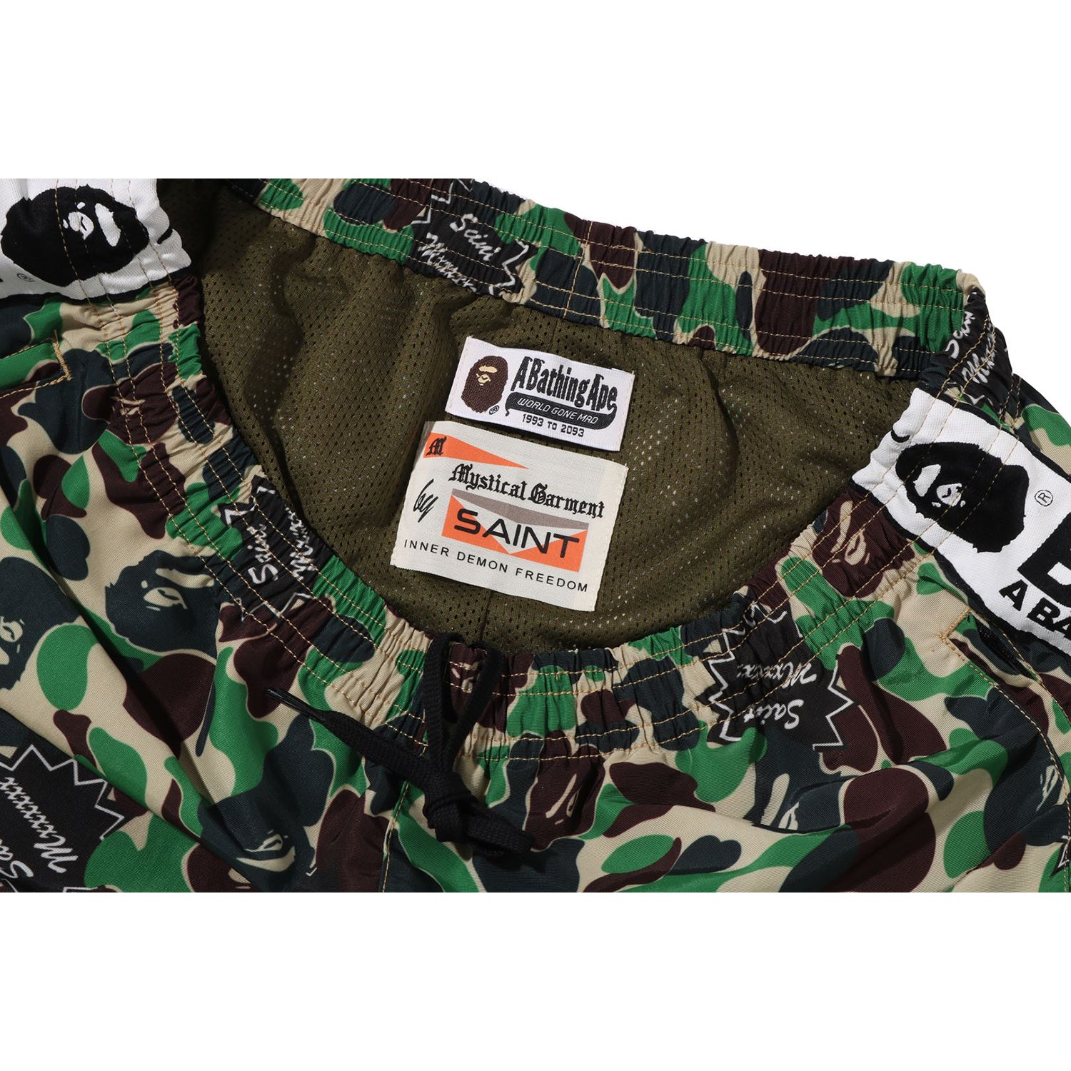 BAPE X SAINT MXXXXXX ABC CAMO TRACK PANTS MENS – Image 6
