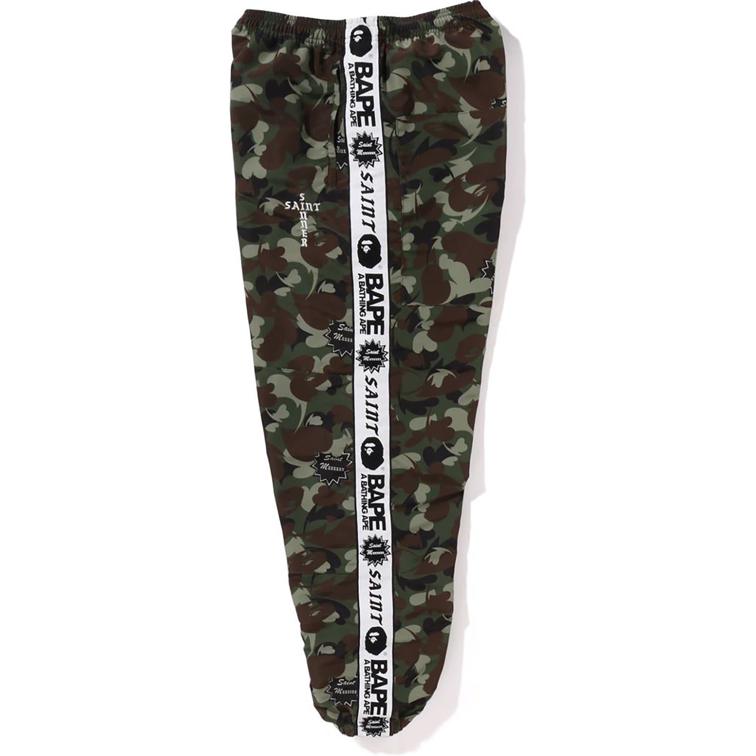BAPE X SAINT MXXXXXX HEART CAMO TRACK PANTS MENS – Image 3