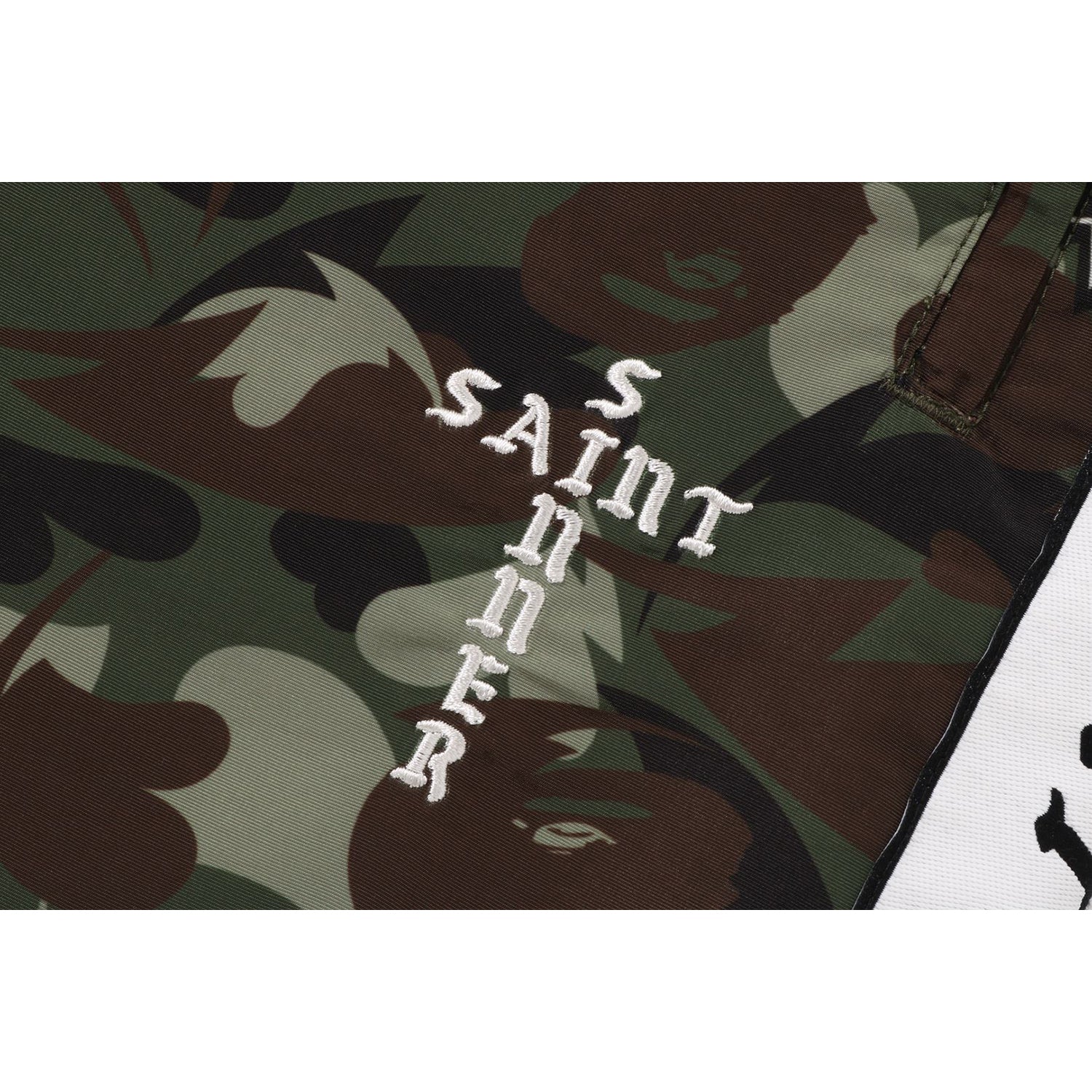 BAPE X SAINT MXXXXXX HEART CAMO TRACK PANTS MENS – Image 4