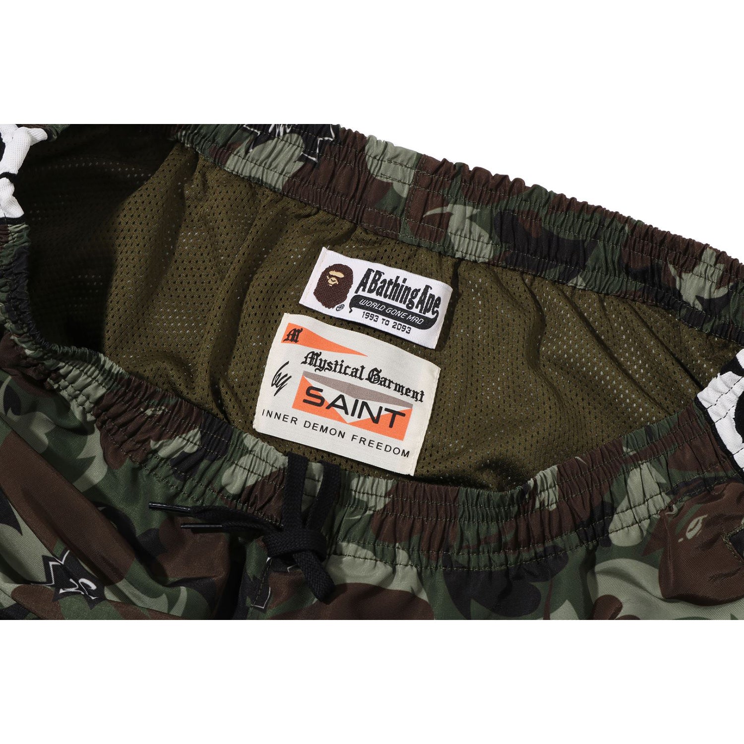 BAPE X SAINT MXXXXXX HEART CAMO TRACK PANTS MENS – Image 6
