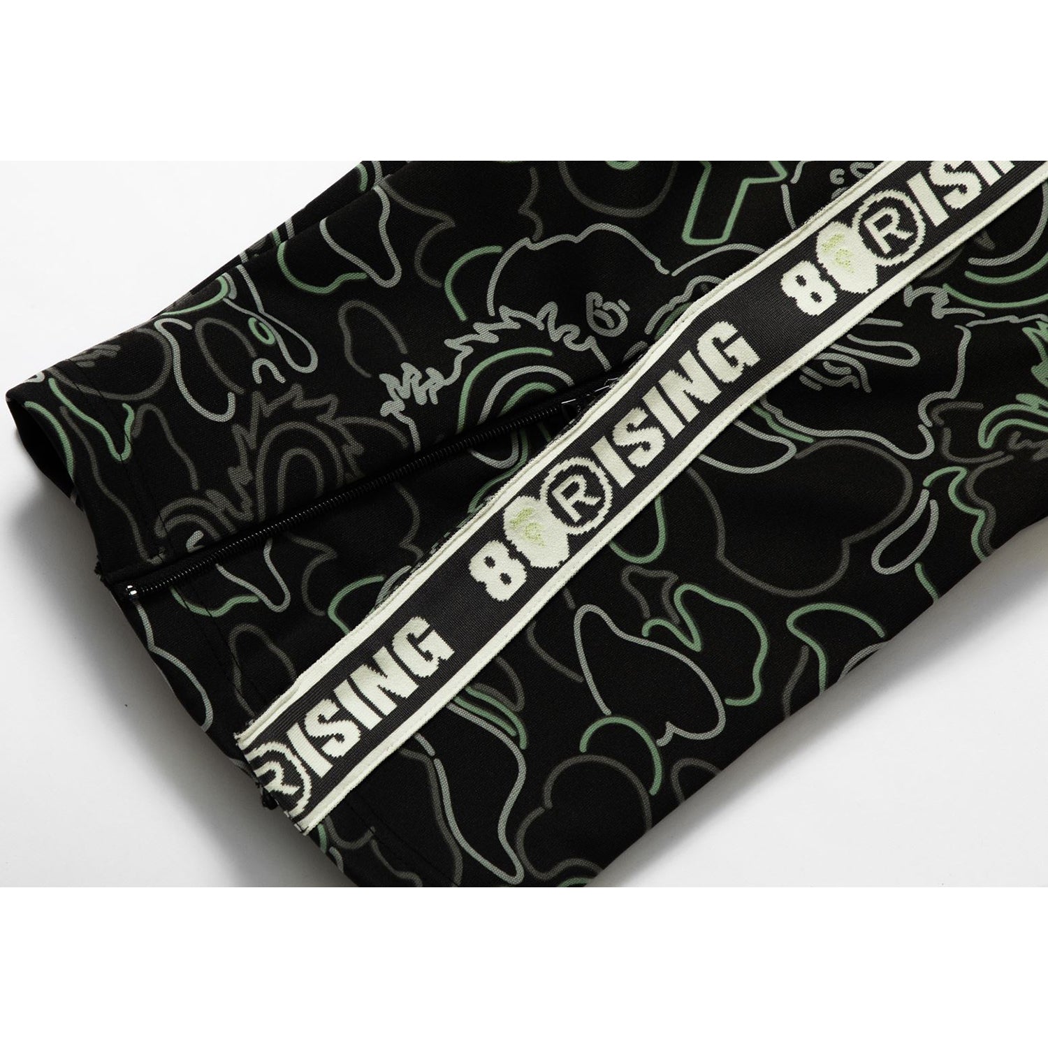 BAPE X 88RISING GLOW IN THE DARK CAMO TRACK PANTS MENS – Image 4