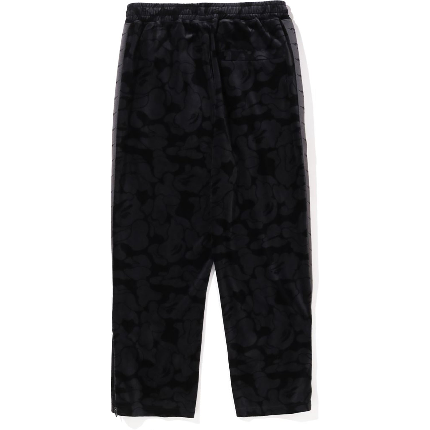 SOLID CAMO VELOUR METAL ONE POINT RELAXED FIT TRACK PANTS MENS – Image 2