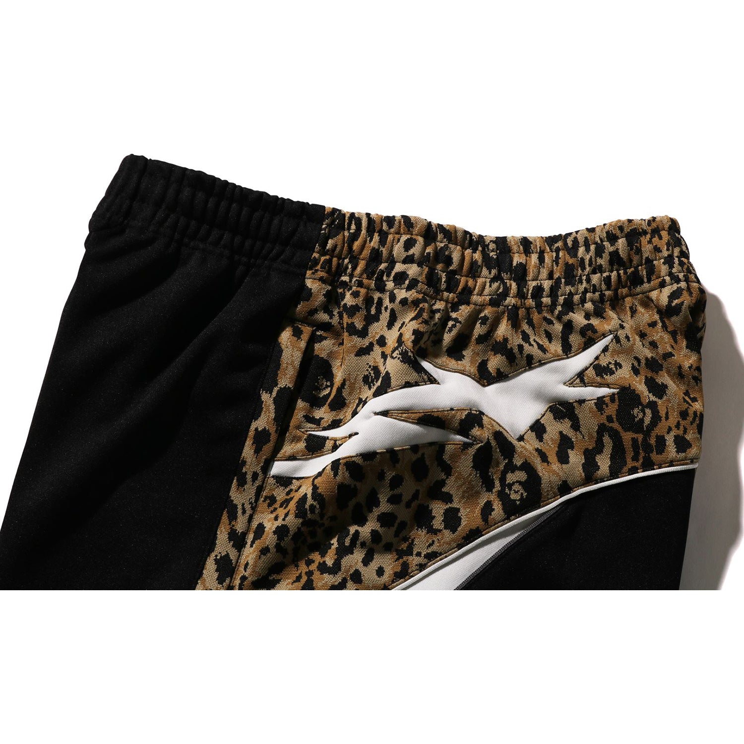 WILD LEOPARD PATTERN OVERSIZED FIT TRACK PANTS MENS – Image 3