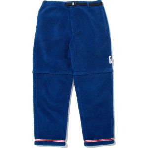 BAPE BY KAZUKI KURAISHI SHERPA DETACHABLE RELAXED FIT PANTS MENS