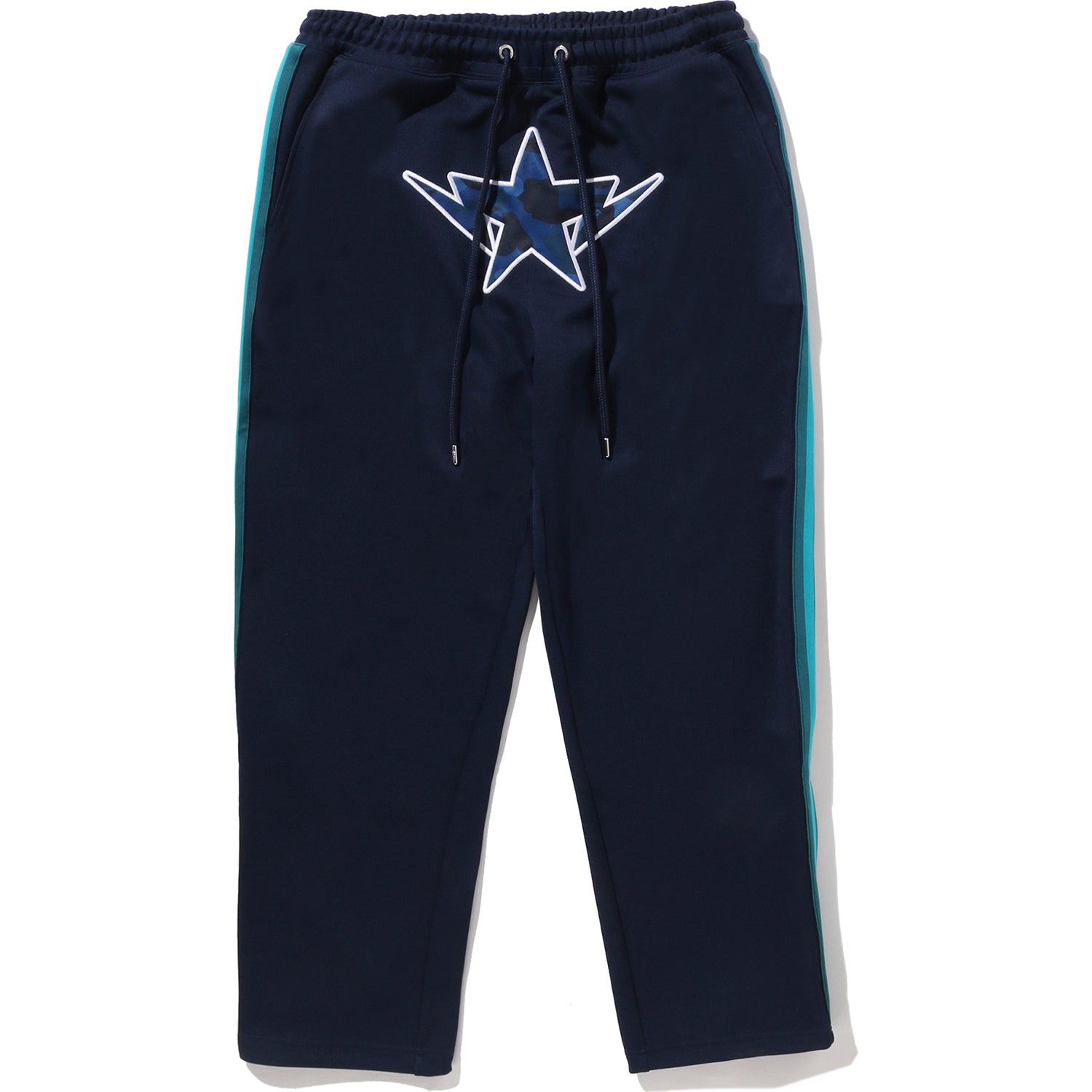 BAPE X JUST DON COLOR CAMO STA RELAXED FIT TRACK PANTS MENS – Image 1
