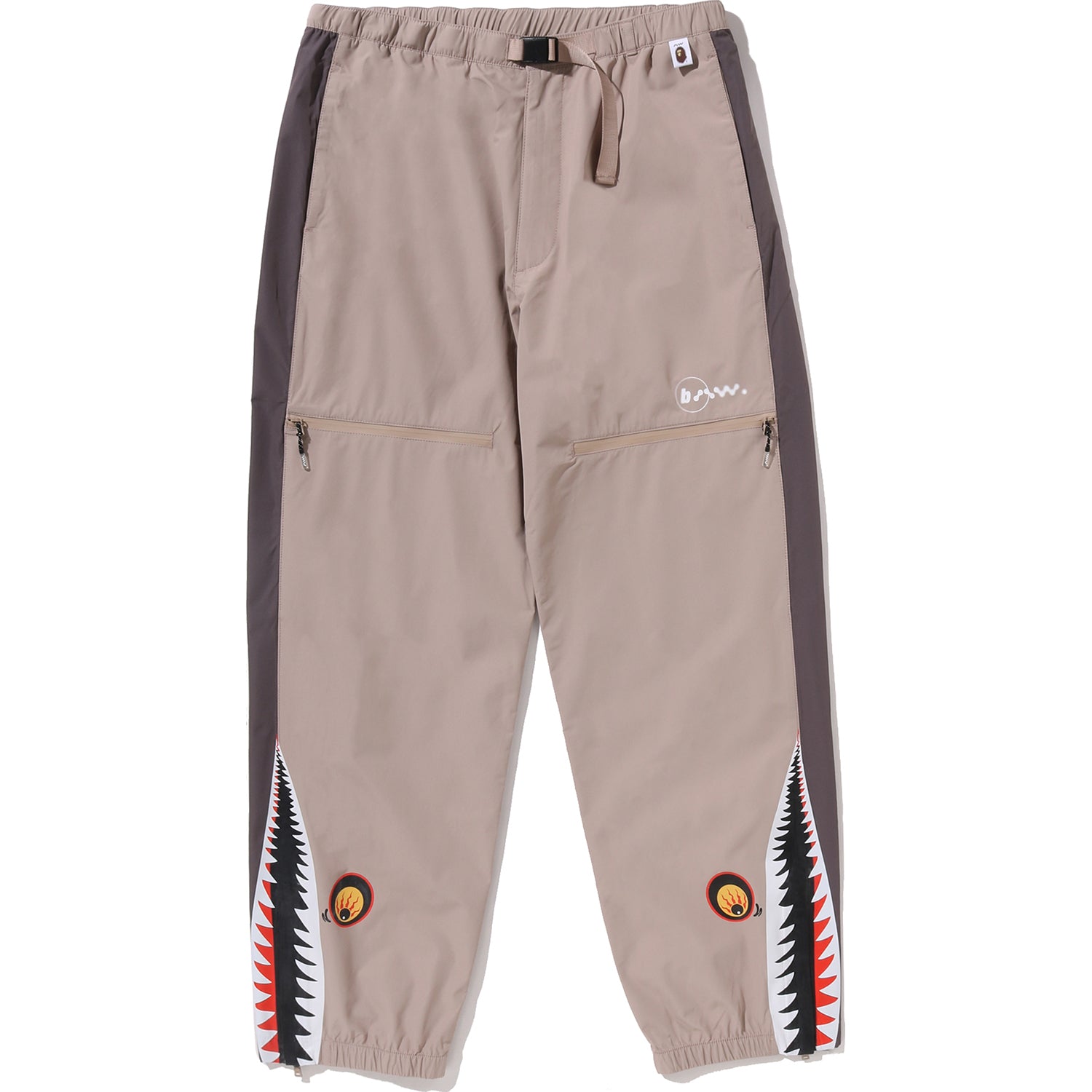 BAPE BY KAZUKI KURAISHI BELTED 3-LAYER SHARK PANTS MENS – Image 1