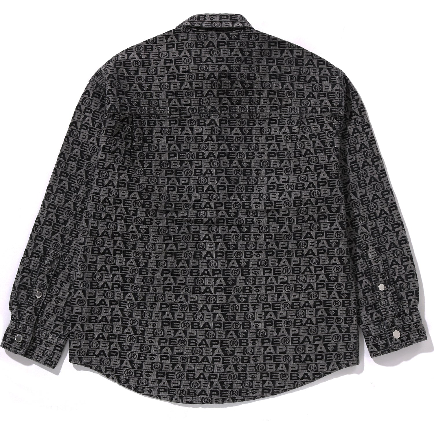 LUX SPORT PATTERN JACQUARD 10OZ DENIM SHIRTS MENS – Image 2