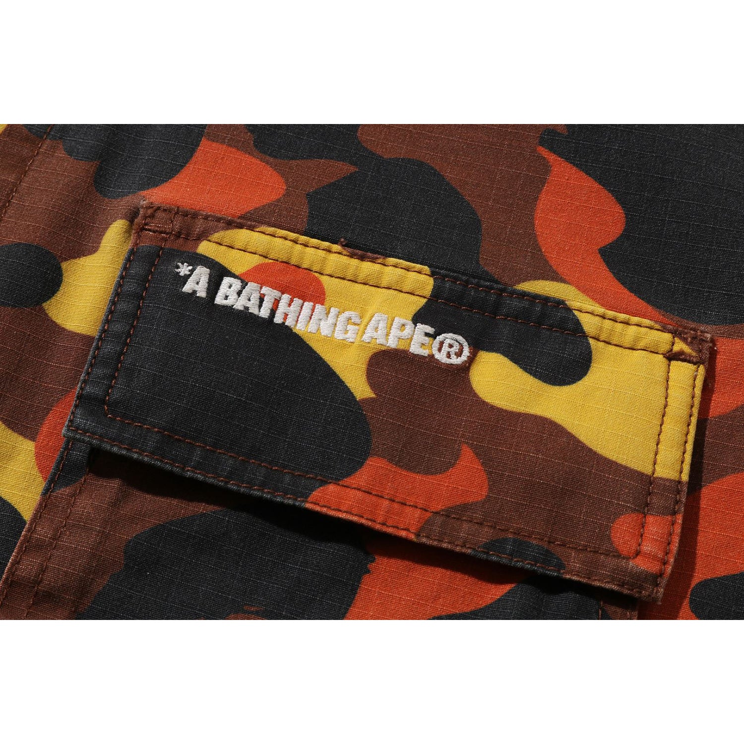 1ST CAMO HEAVY WASHED MULTI POCKET CARGO LS SHIRT MENS – Image 3
