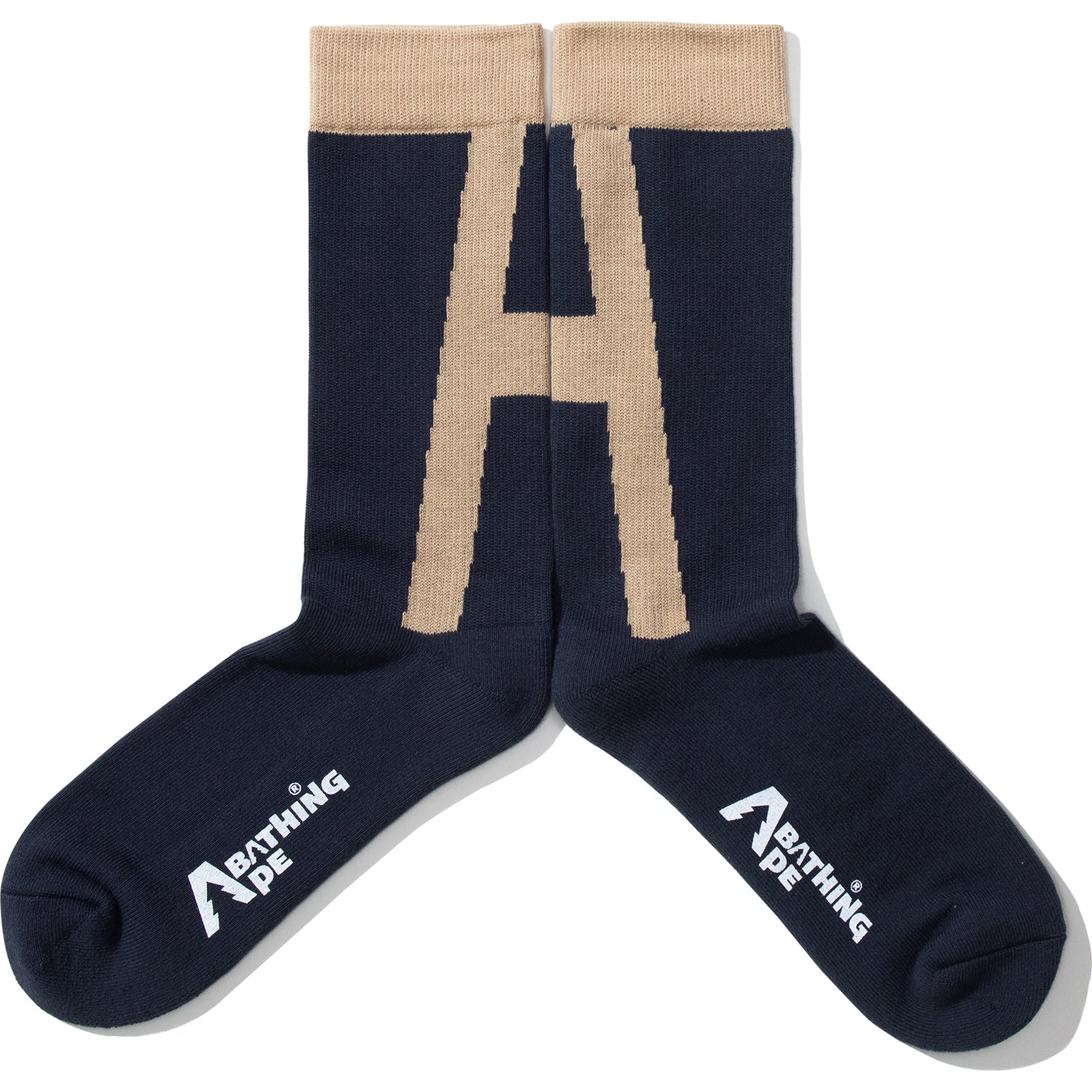 BAPE BY KAZUKI KURAISHI "A" LOGO SOCKS MENS – Image 1