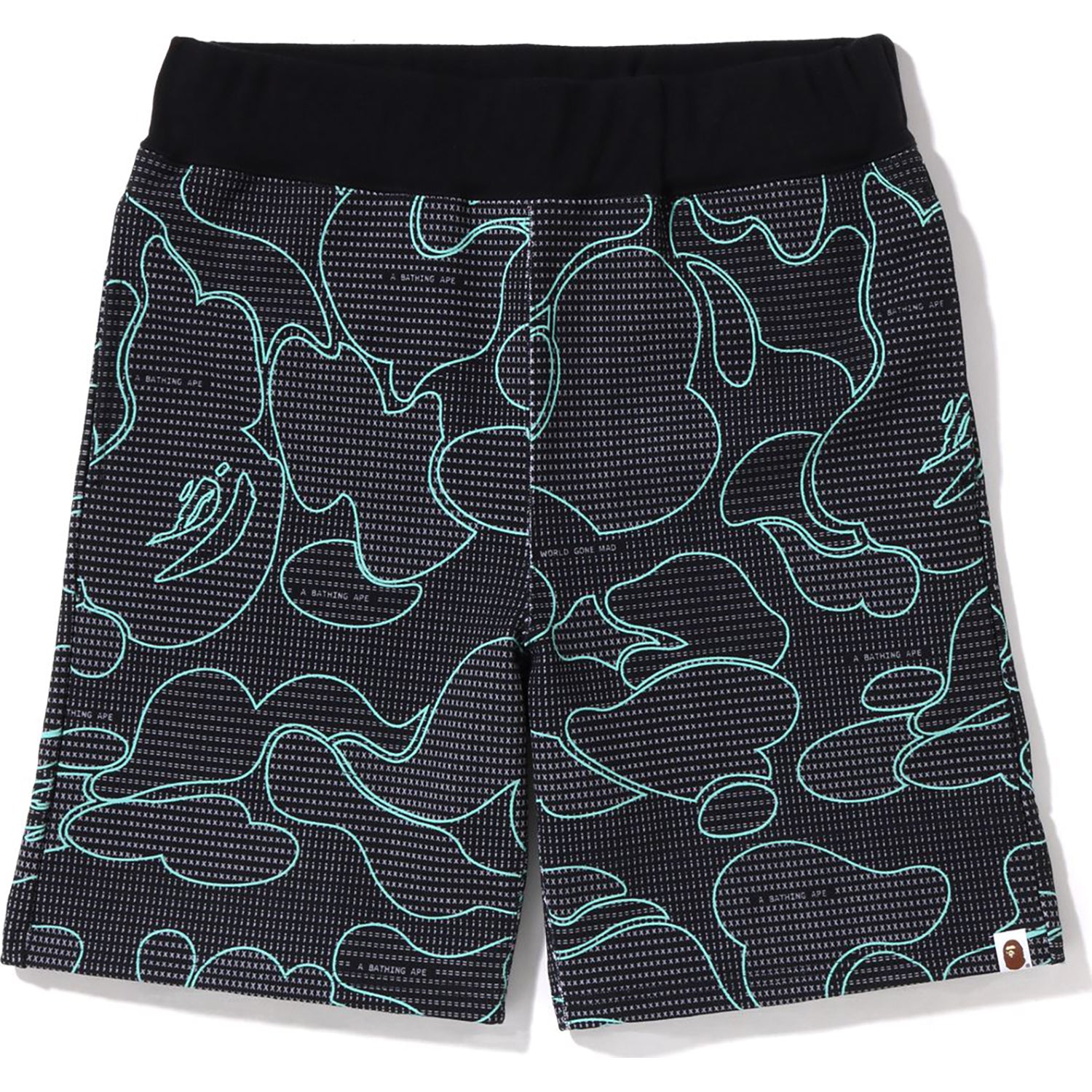 TEXT CODE CAMO SWEAT SHORTS MENS – Image 1