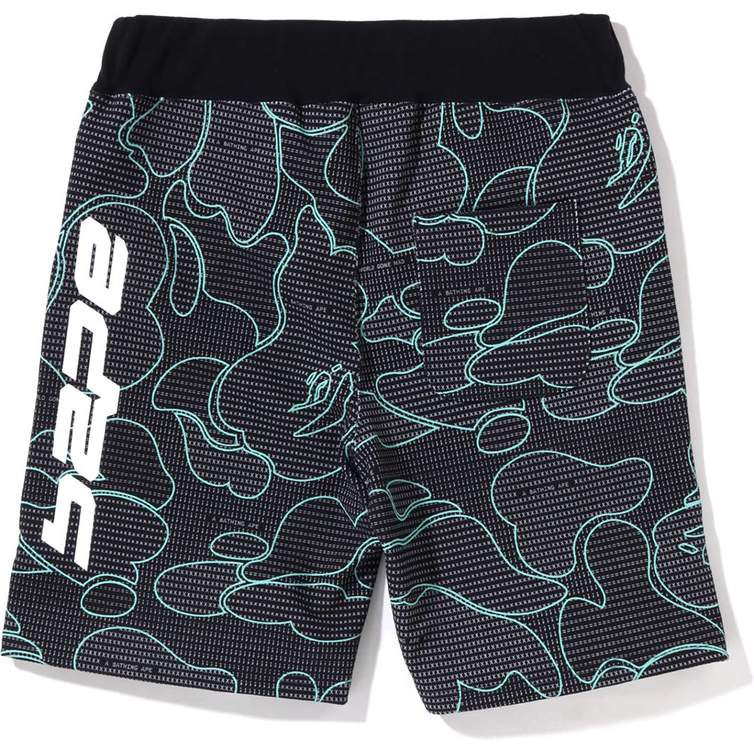 TEXT CODE CAMO SWEAT SHORTS MENS – Image 2