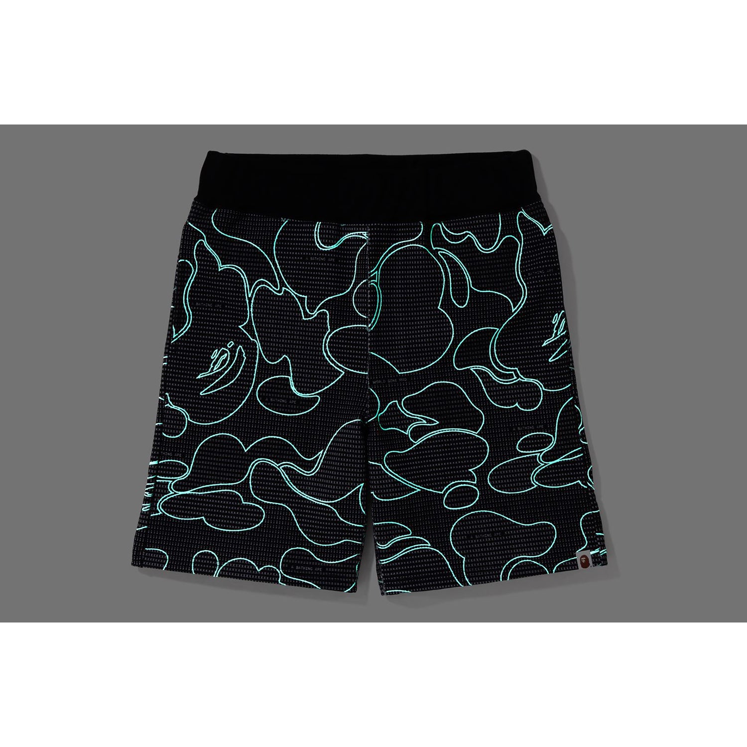 TEXT CODE CAMO SWEAT SHORTS MENS – Image 3