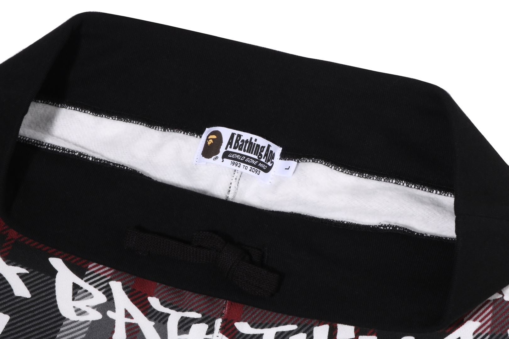BAPE GRAFFITI CHECK SWEAT SHORTS MENS – Image 3