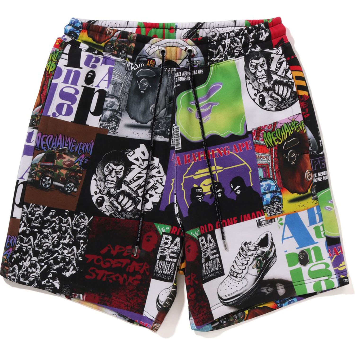 BAPE ALBUM MONOGRAM SWEAT SHORTS MENS – Image 1