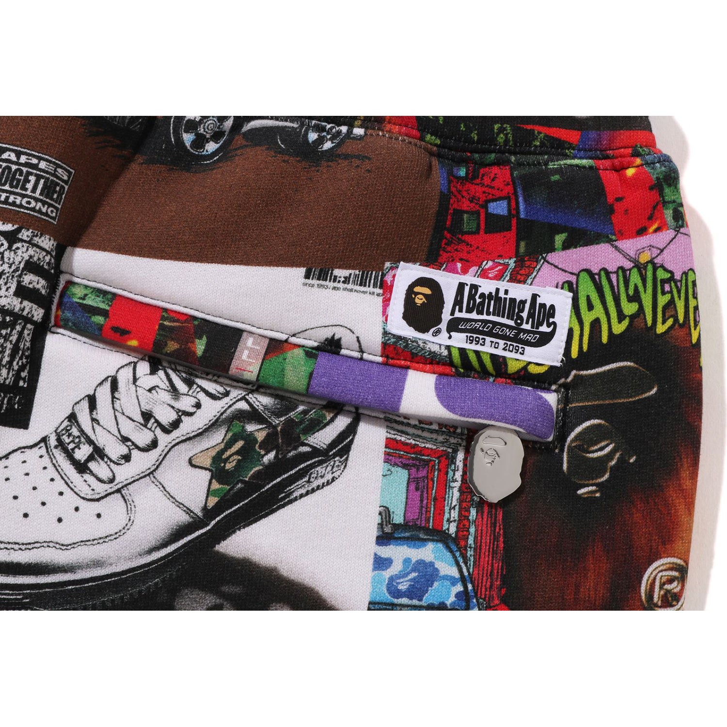 BAPE ALBUM MONOGRAM SWEAT SHORTS MENS – Image 4