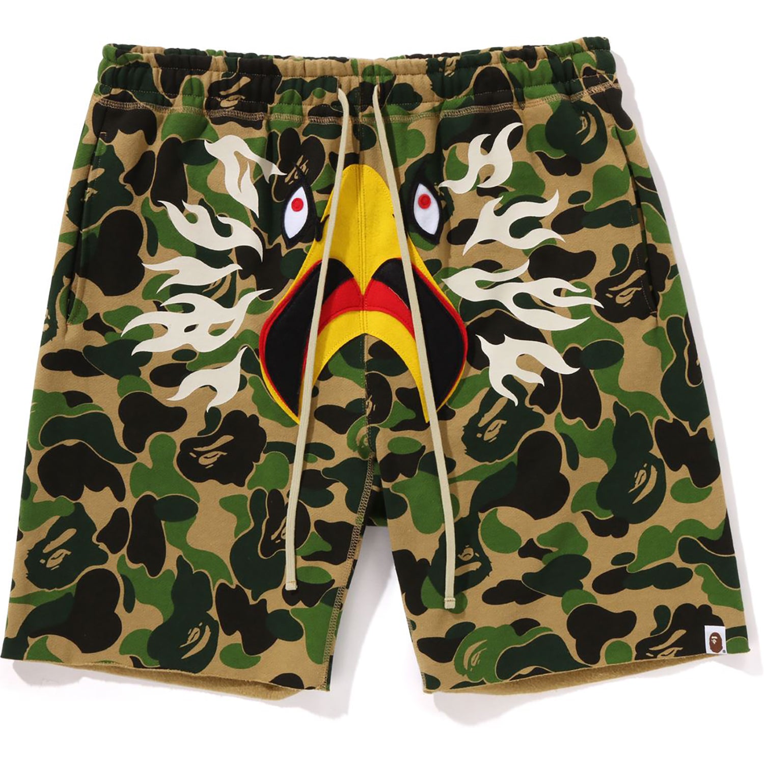 BAPE X READYMADE ABC CAMO EAGLE WIDE SWEAT SHORTS MENS – Image 1