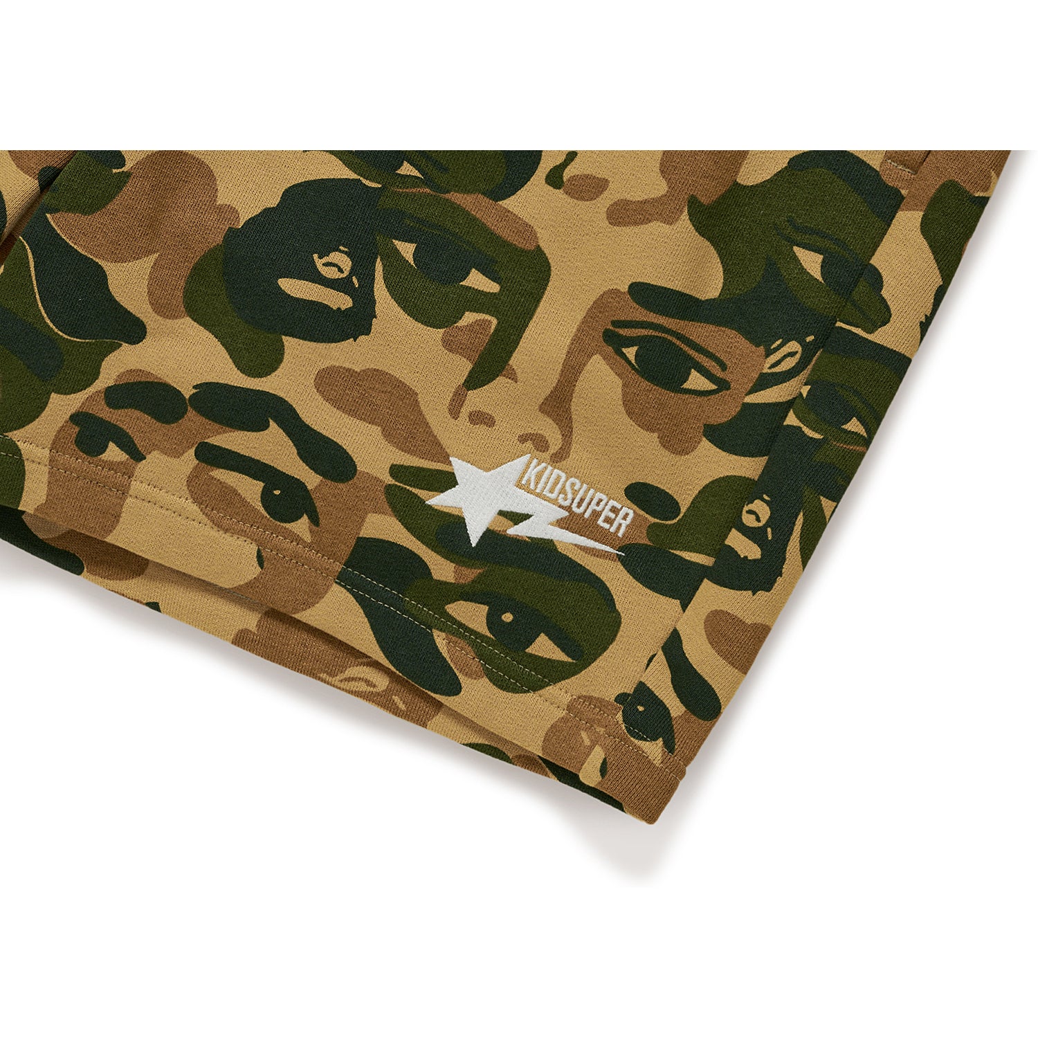 BAPE X KIDSUPER CAMO SWEAT SHORTS MENS – Image 4
