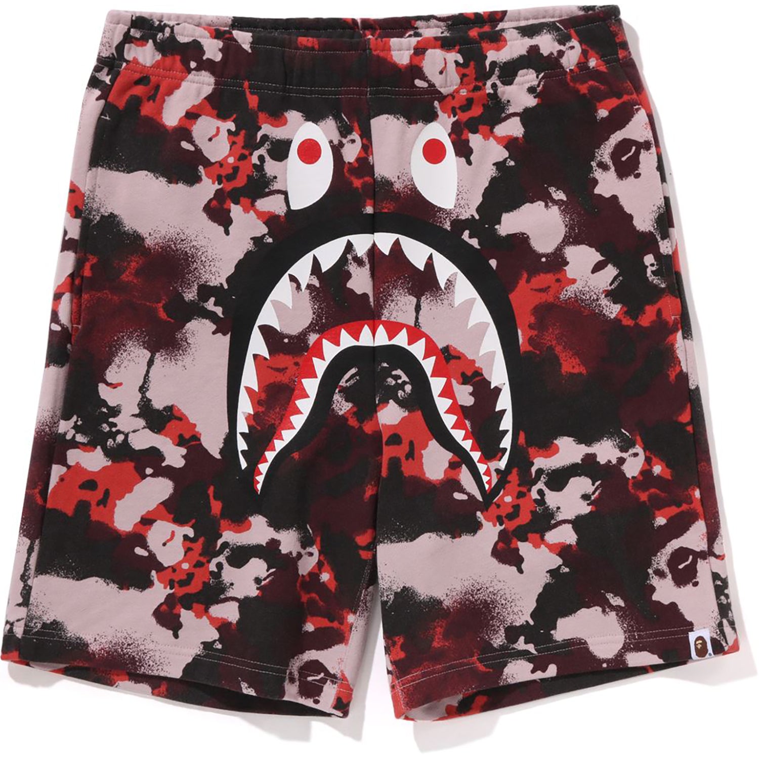 MAP CAMO REGULAR FIT SHARK SWEAT SHORTS MENS – Image 1