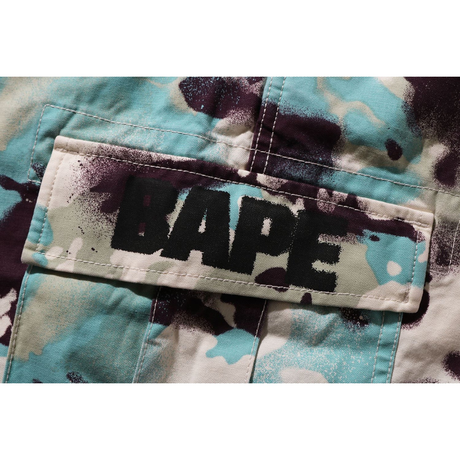 MAP CAMO REGULAR FIT CARGO SHORTS MENS – Image 4