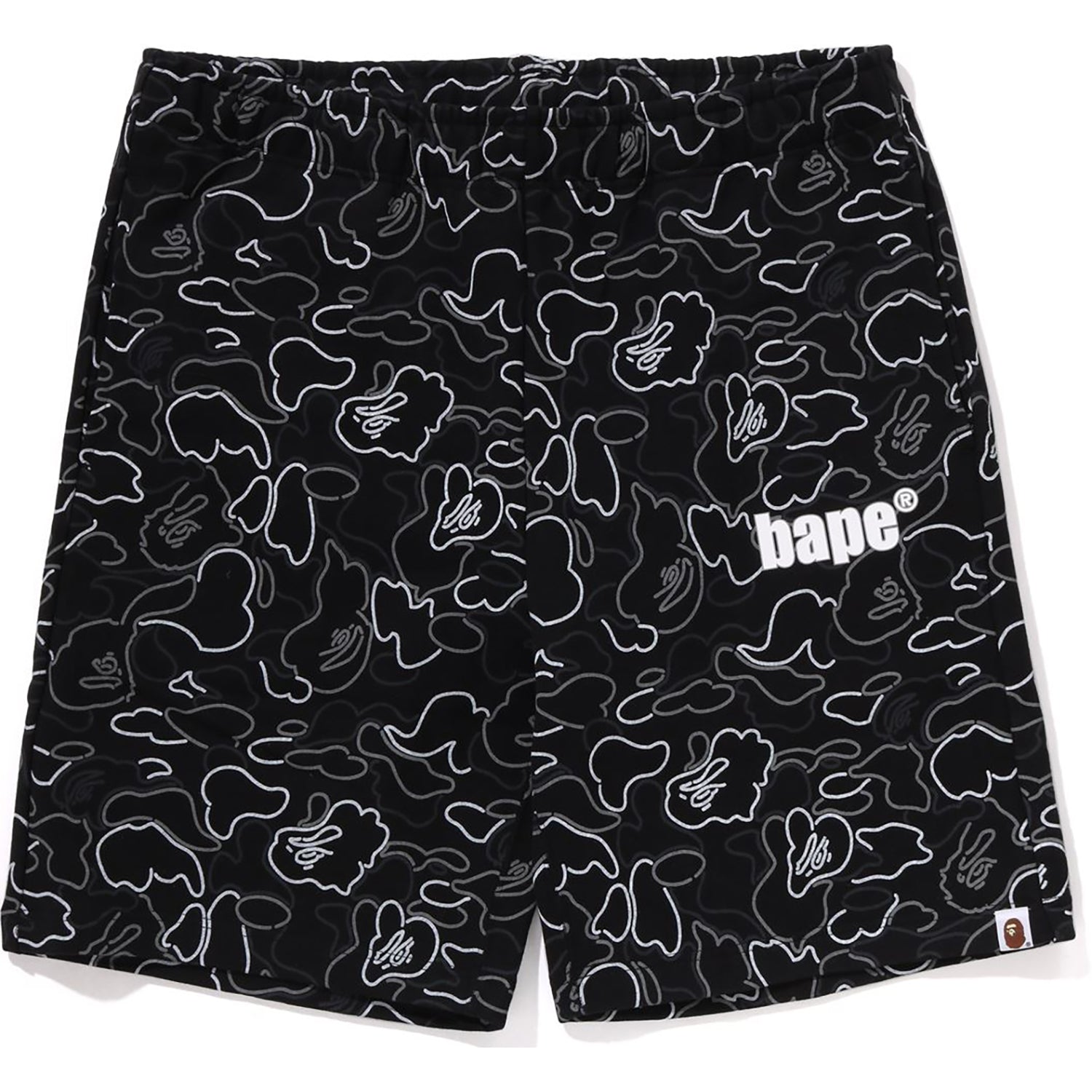 NEON CAMO REGULAR FIT SWEAT SHORTS MENS – Image 1