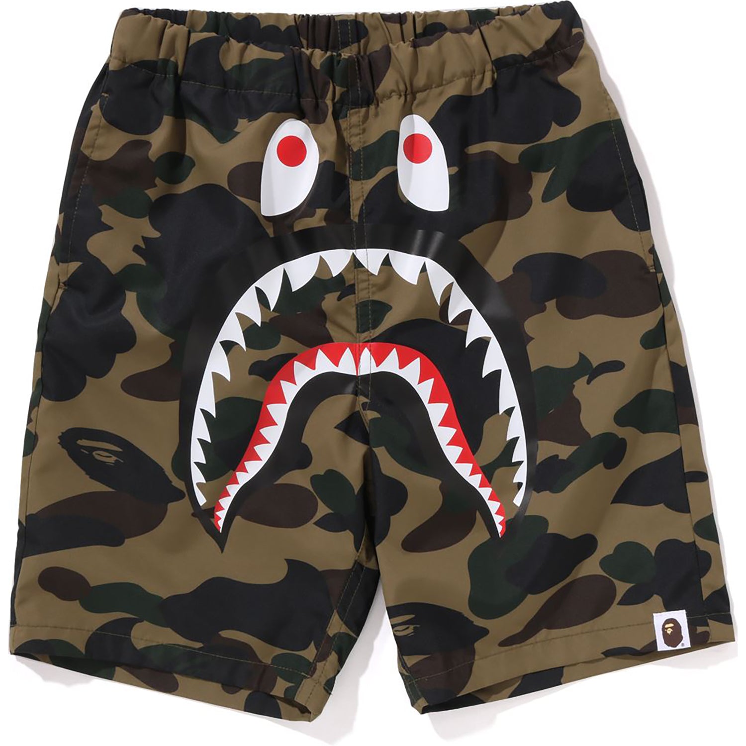 1ST CAMO SHARK BEACH SHORTS KIDS – Image 1