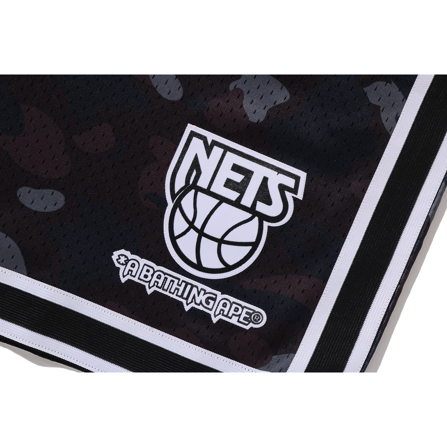 BAPE X M&N NBA - NEW JERSEY NETS SWINGMAN SHORTS MENS – Image 4