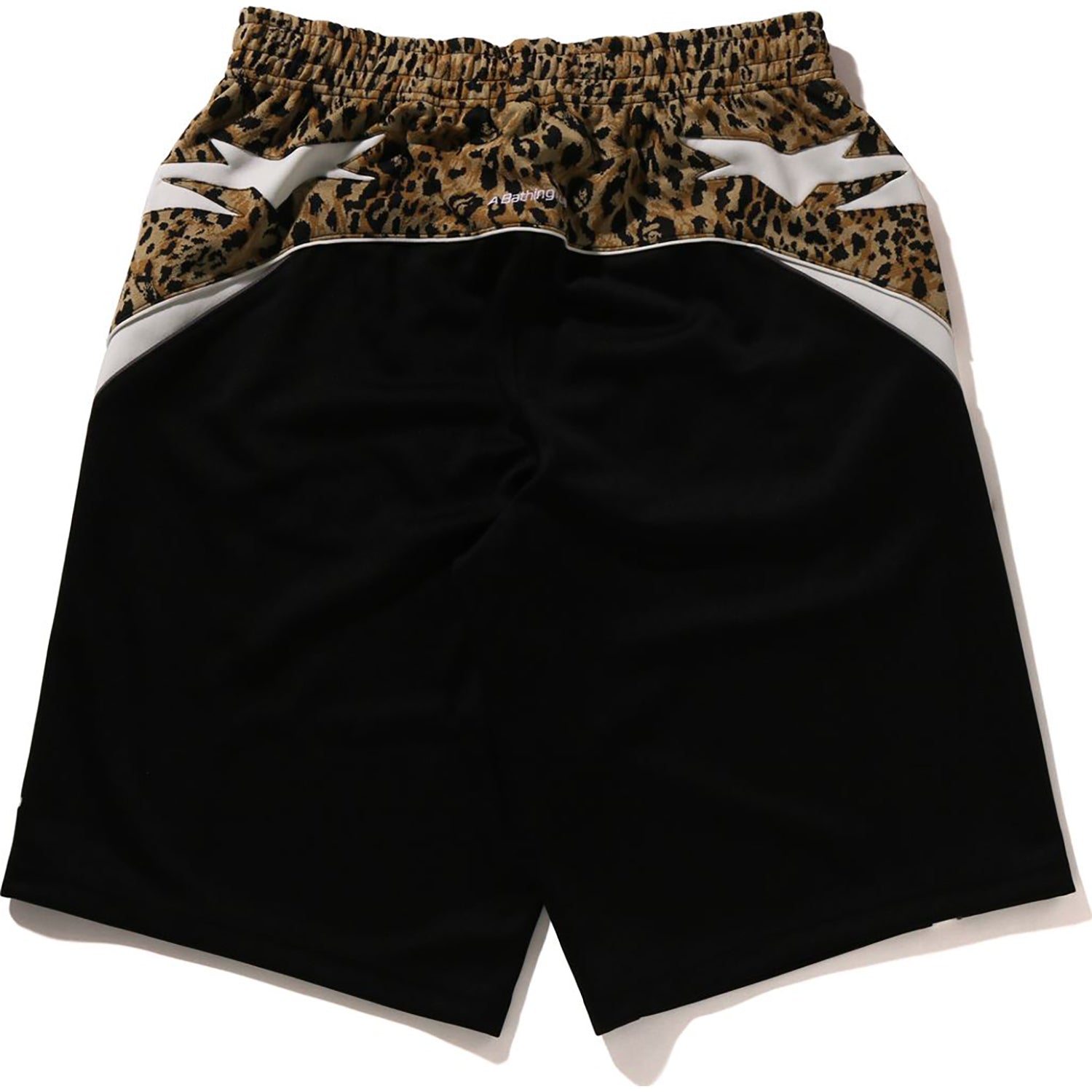WILD LEOPARD PATTERN KNEE LENGTH OVERSIZED FIT TRACK SHORTS MENS – Image 2