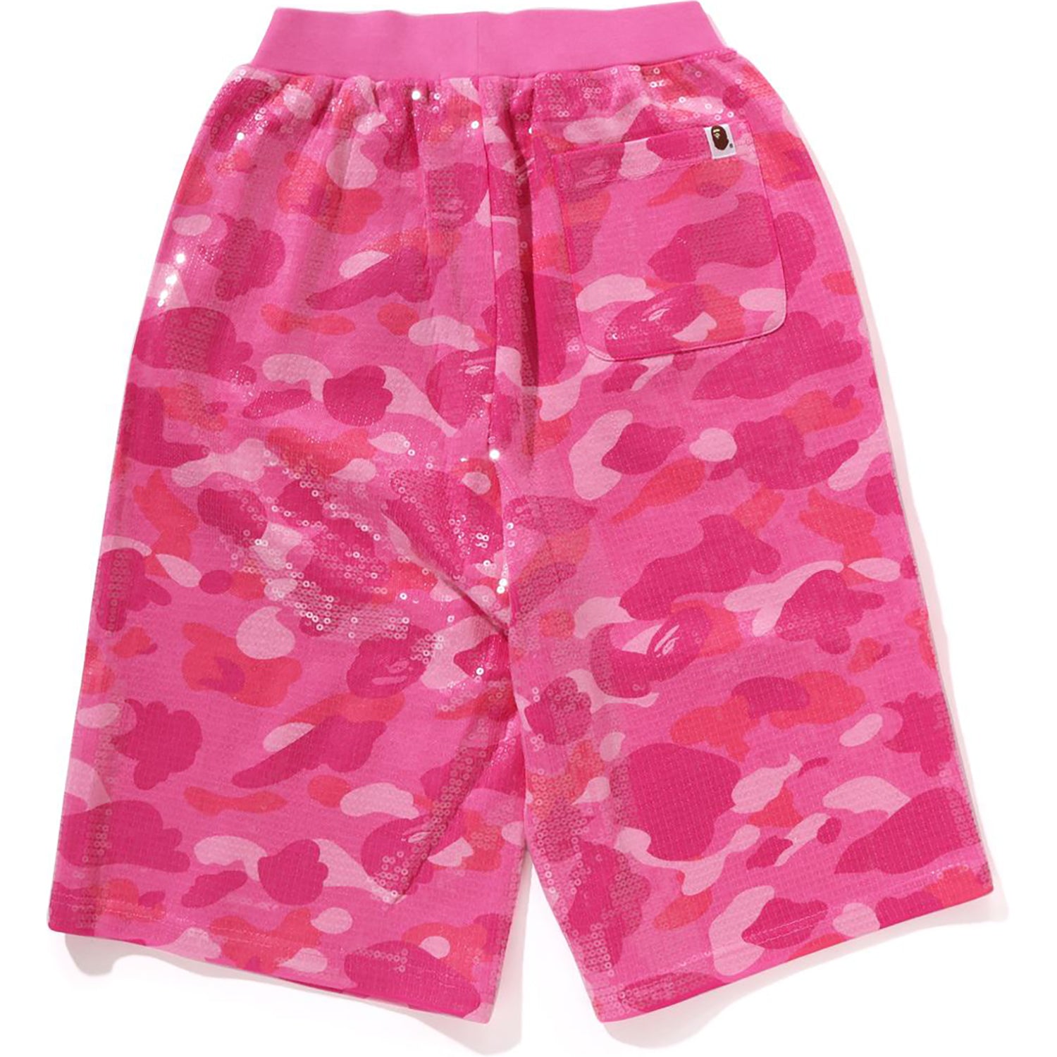 COLOR CAMO APE HEAD SEQUIN SWEAT SHORTS LADIES – Image 2