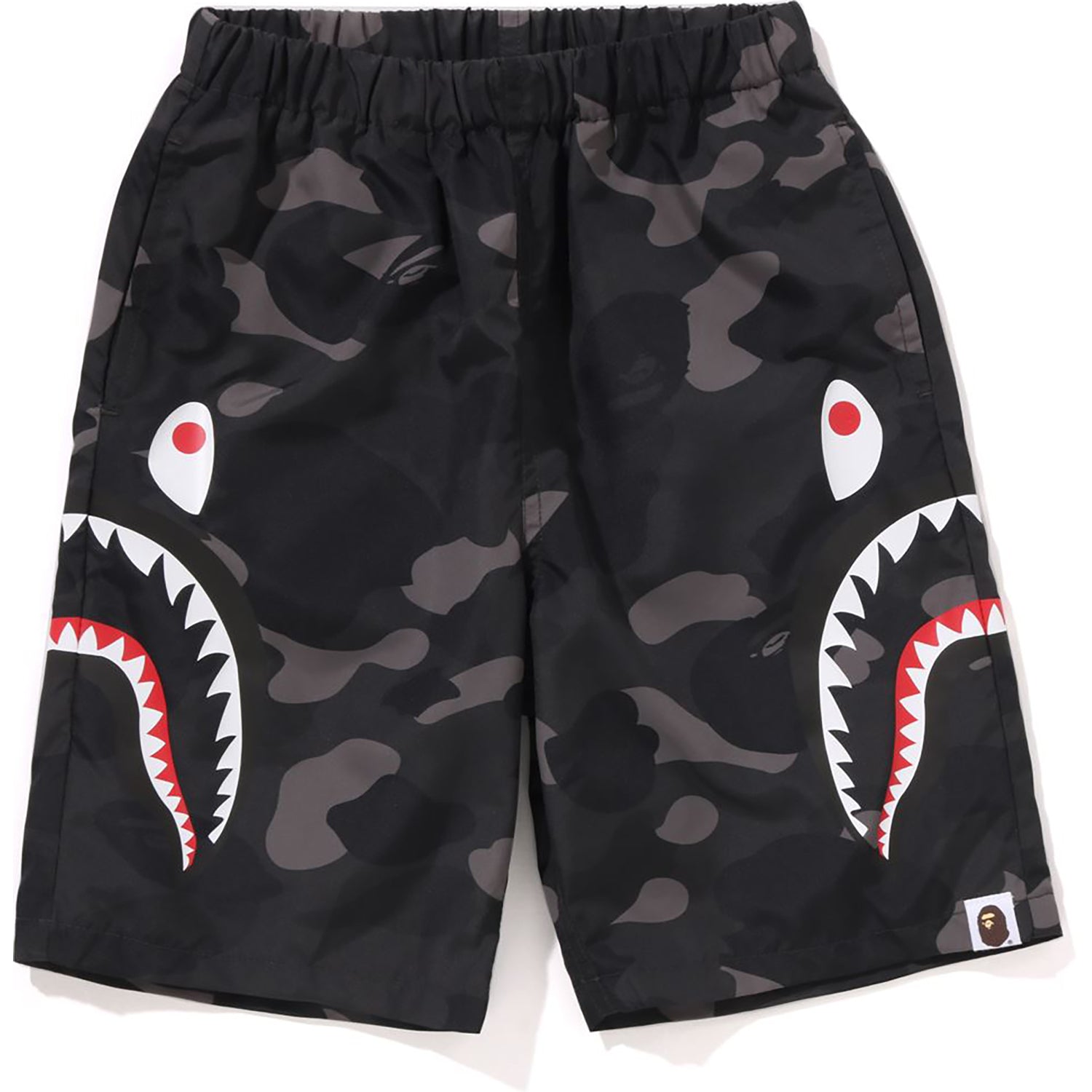 COLOR CAMO SIDE SHARK BEACH SHORTS KIDS – Image 1