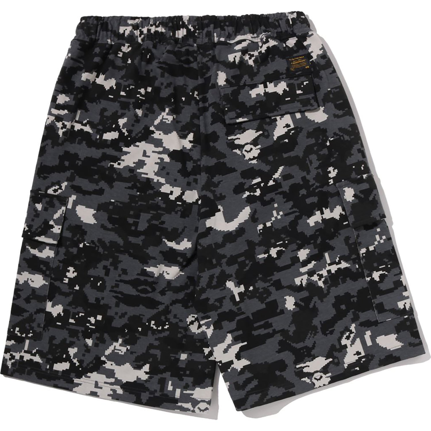 MULTI PIXEL CAMO BAPE STA LOGO CARGO RELAXED FIT SWEAT SHORTS MENS – Image 2