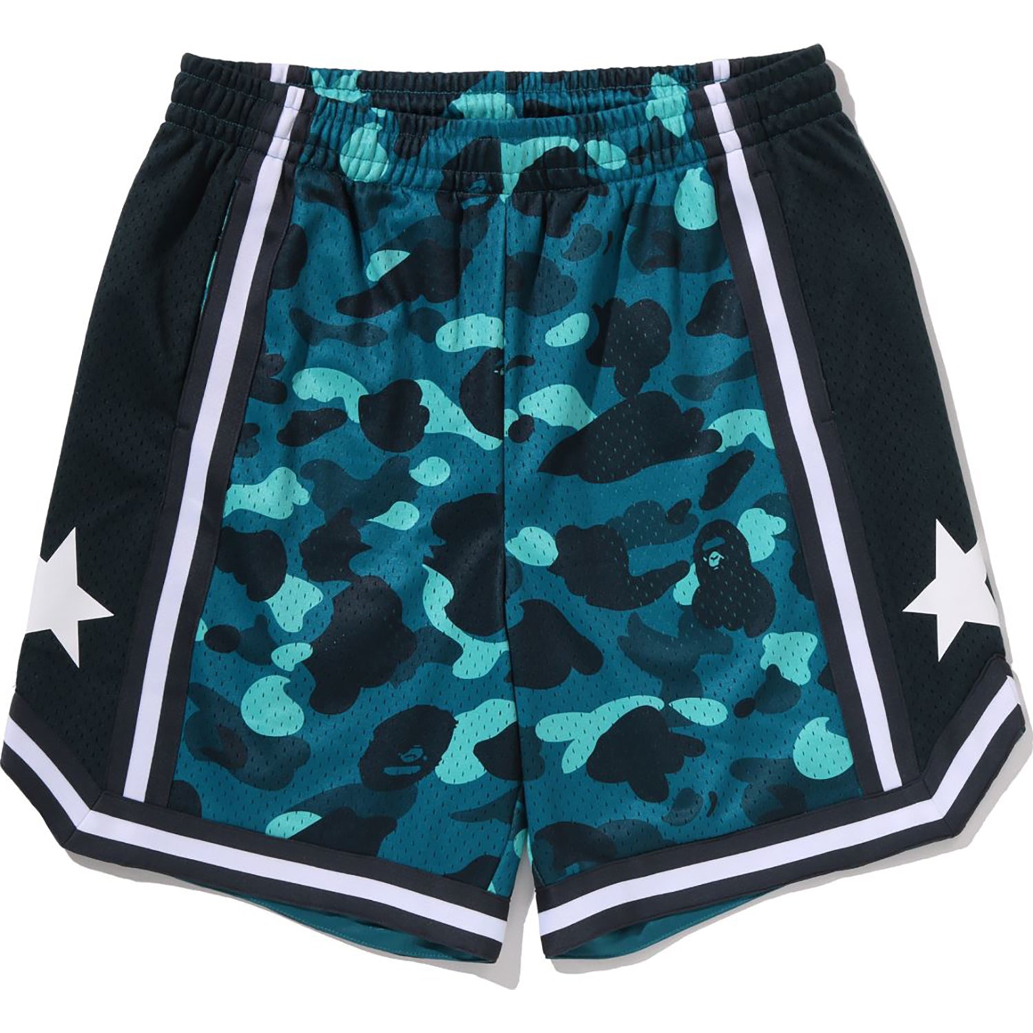 COLOR CAMO MESH RELAXED FIT SHORTS MENS – Image 1