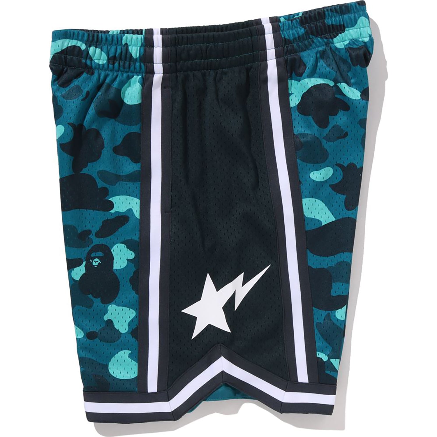 COLOR CAMO MESH RELAXED FIT SHORTS MENS – Image 3