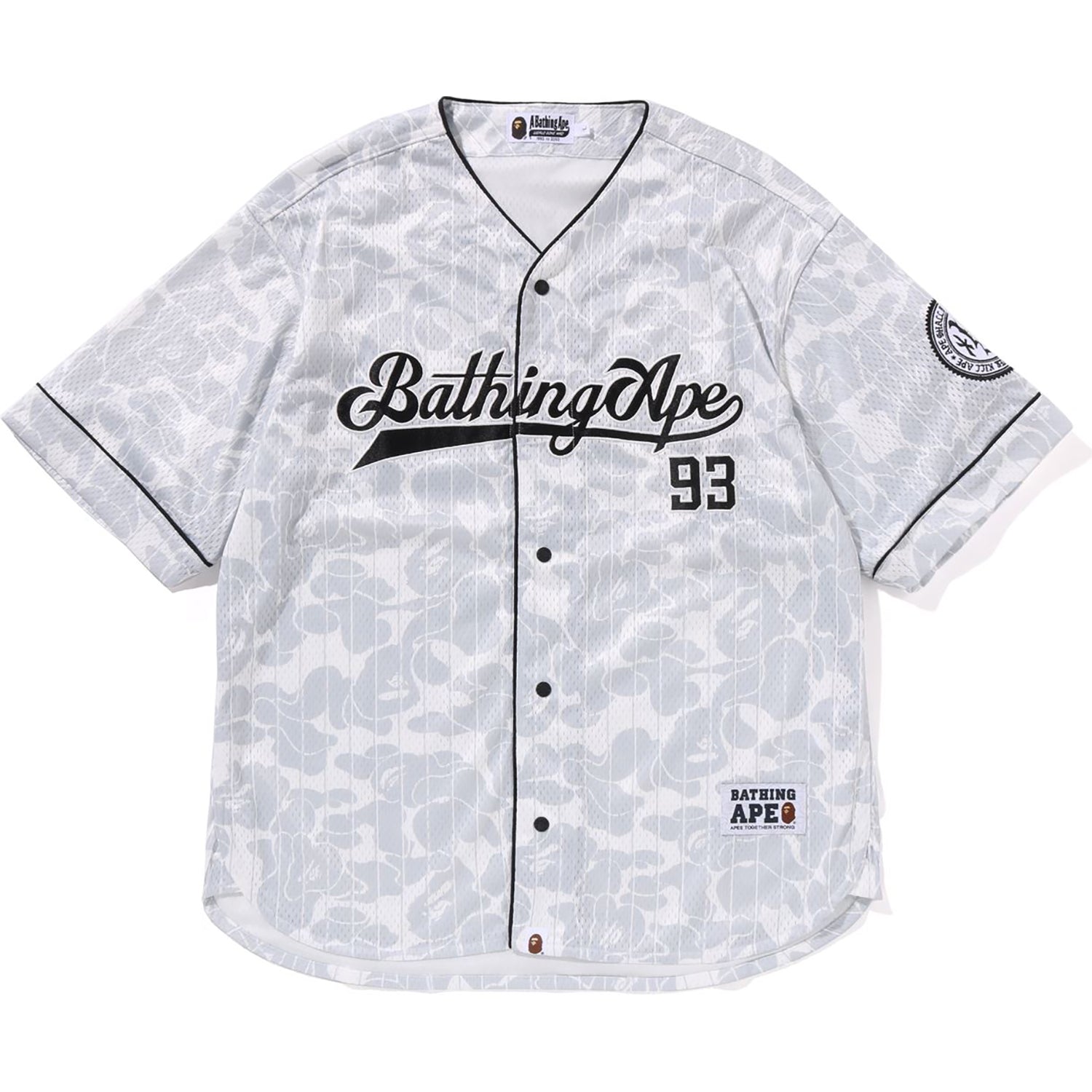 CAMO STRIPE BASEBALL SHIRT MENS – Image 1