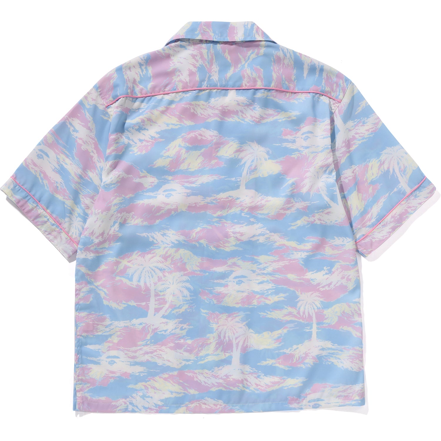 PALM TREE CAMO OPEN COLLAR SHIRT LADIES – Image 2